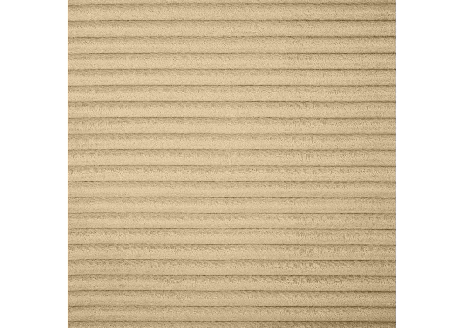 Shaggy Camel Corduroy Performance Fabric Modular Sectional