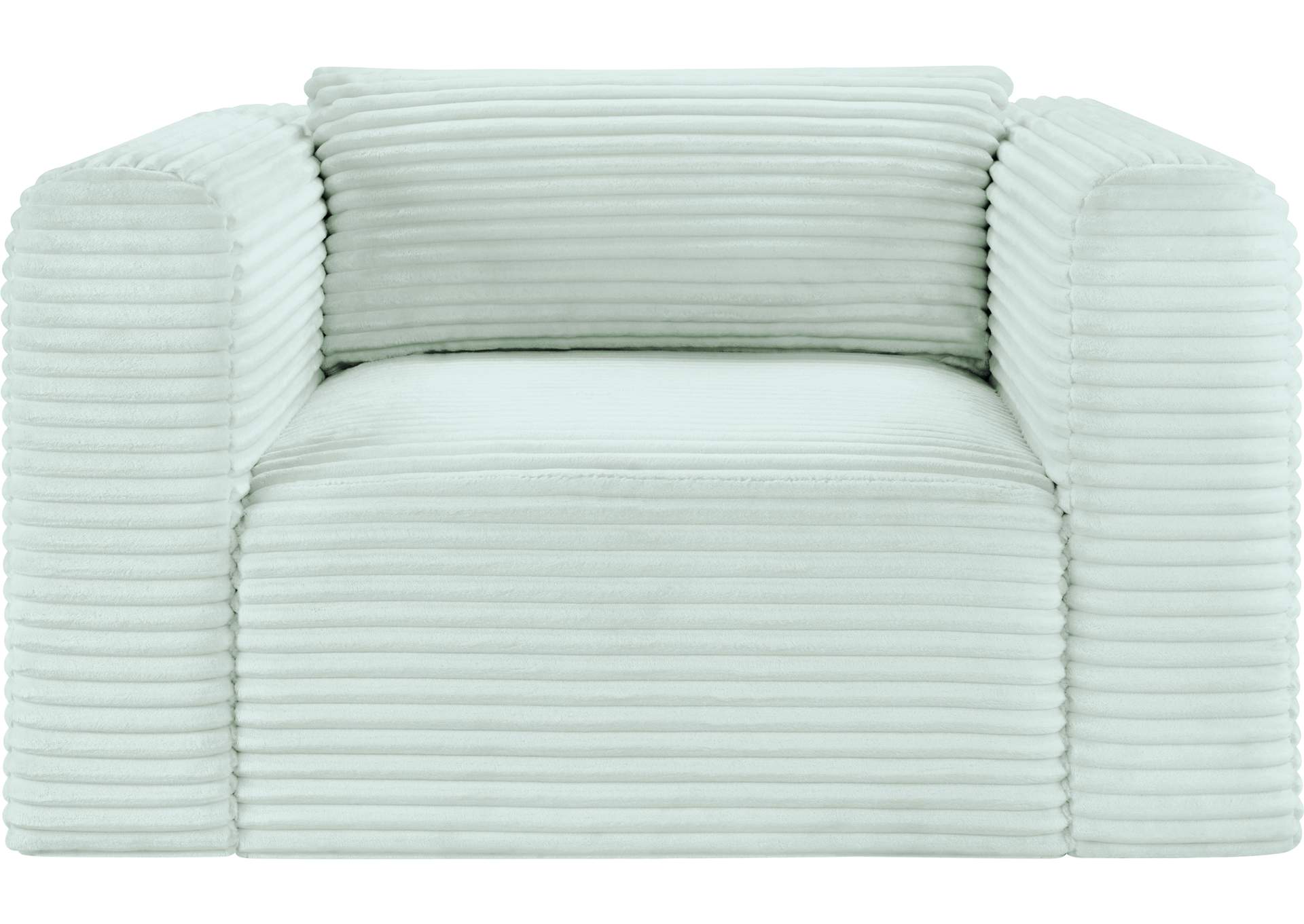Shaggy Mint Corduroy Performance Fabric Arm Chair image 4