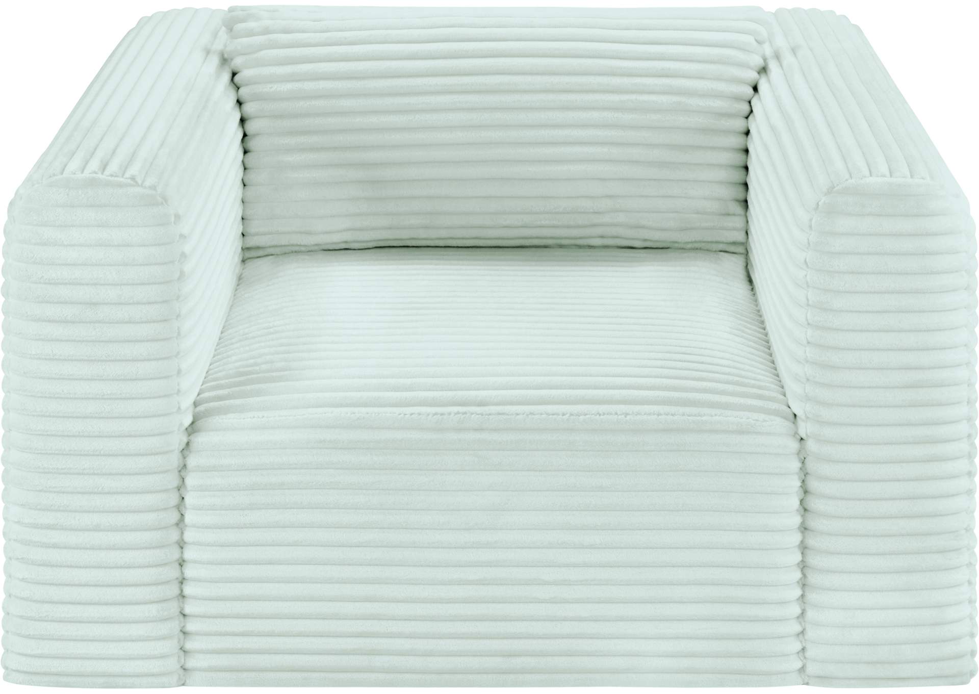 Shaggy Mint Corduroy Performance Fabric Arm Chair image 7