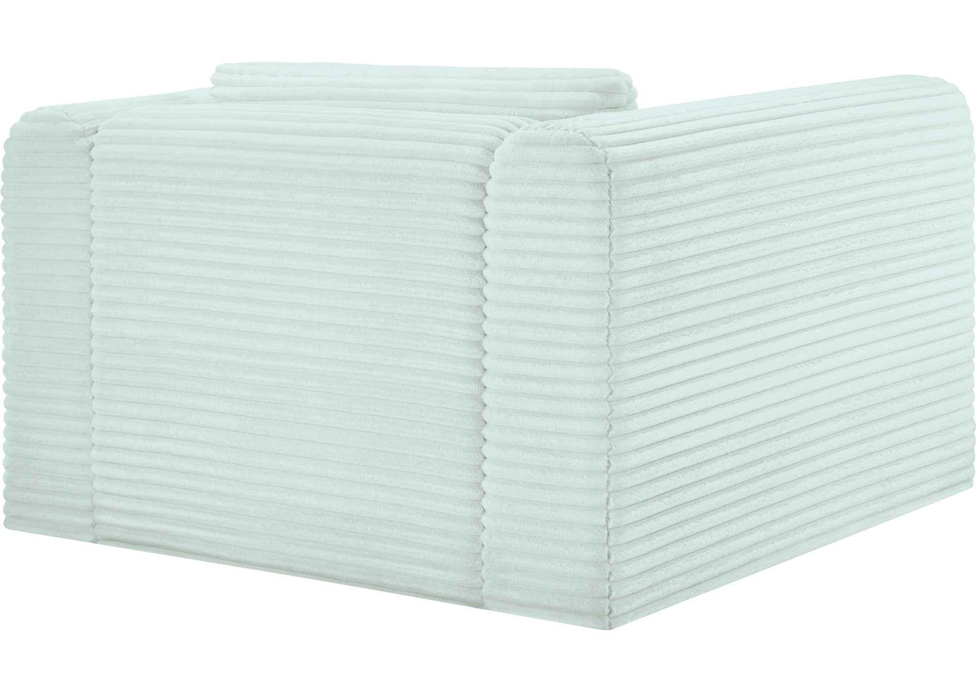 Shaggy Mint Corduroy Performance Fabric Arm Chair image 8