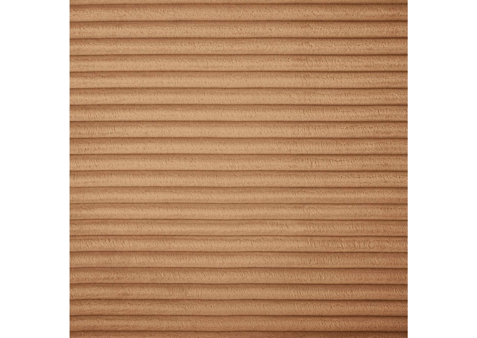 Shaggy Saddle Corduroy Performance Fabric Chaise