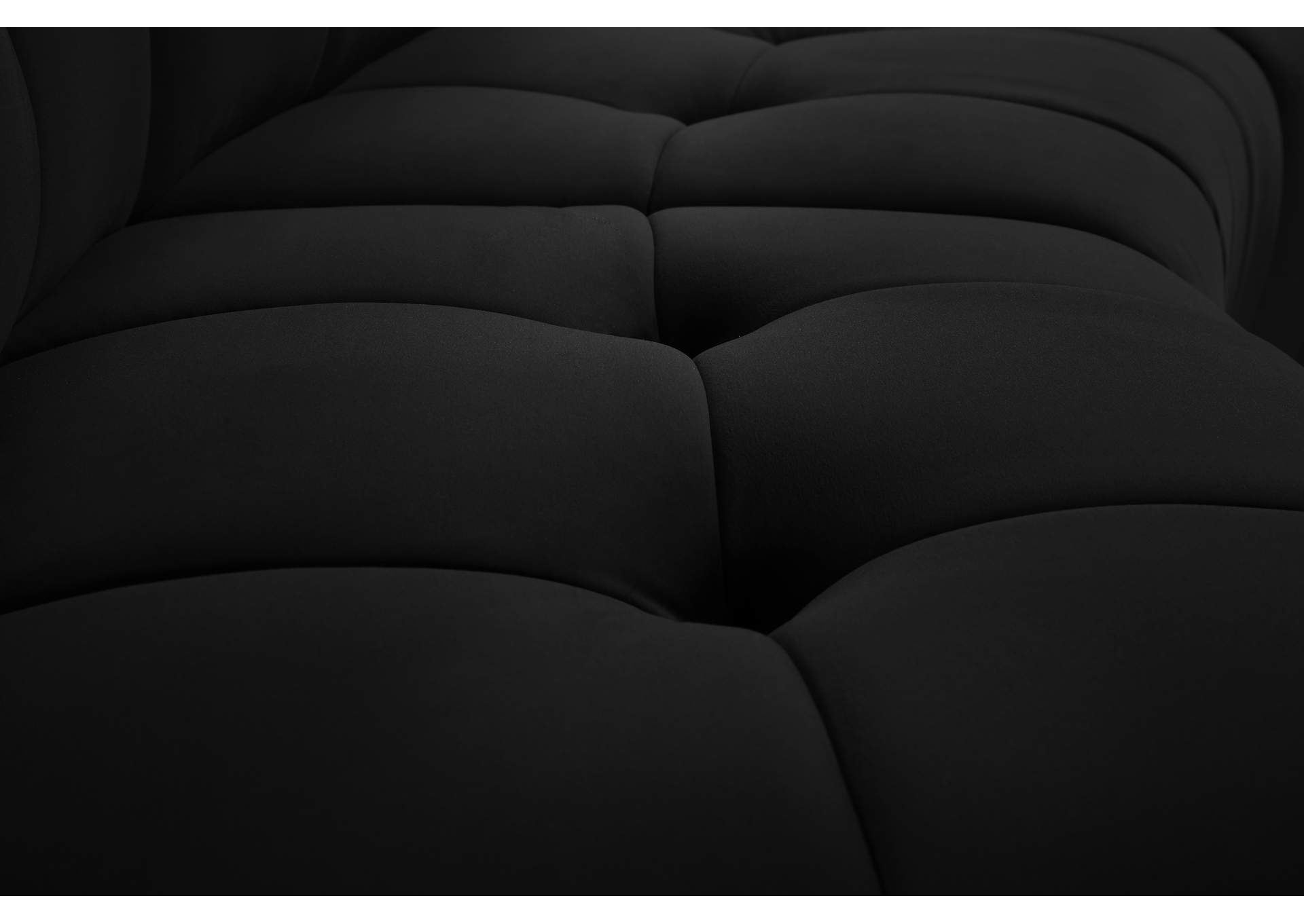 Limitless Black Velvet 13 Piece Modular Sectional