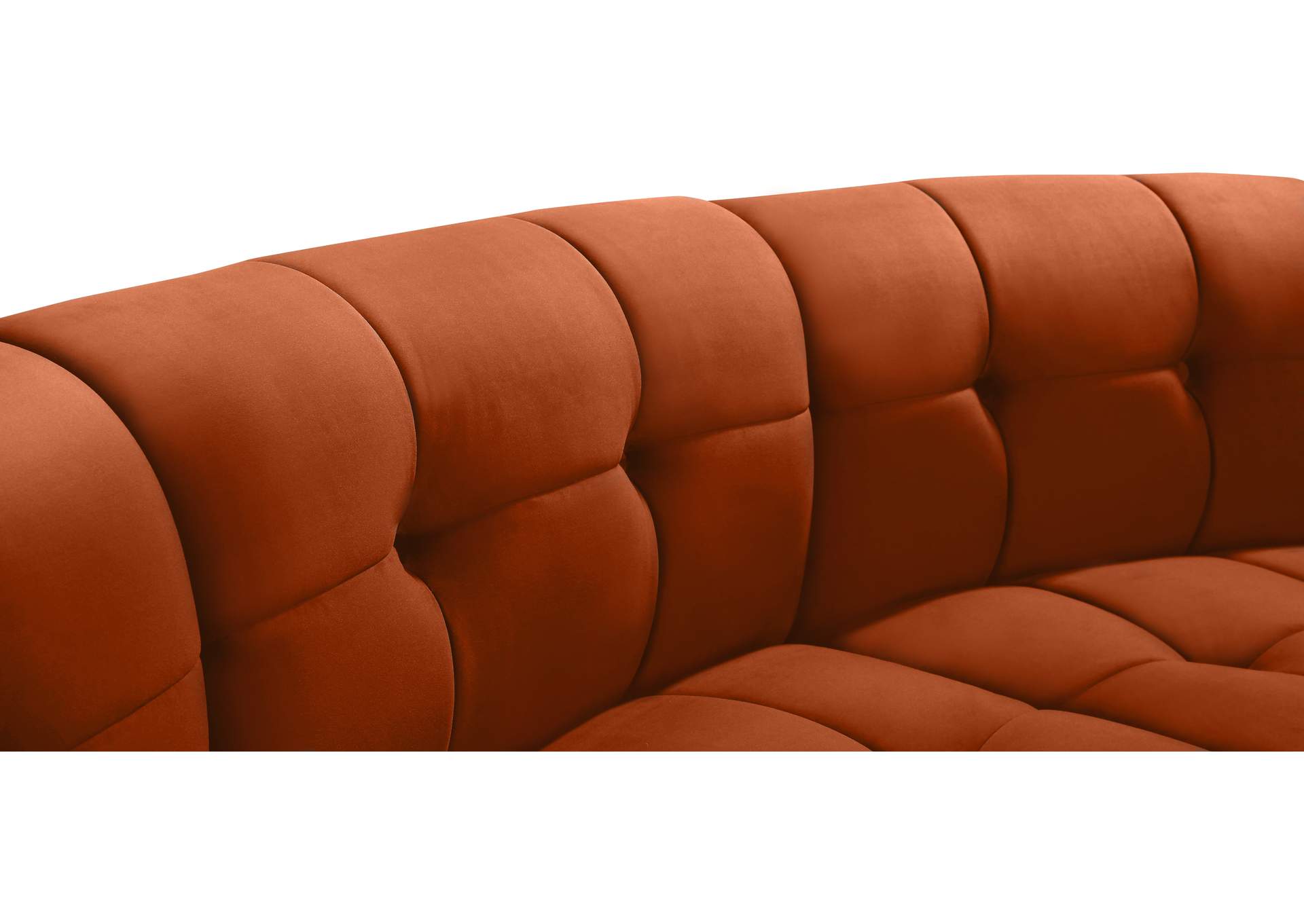 Limitless Cognac Velvet 8 Piece Modular Sectional
