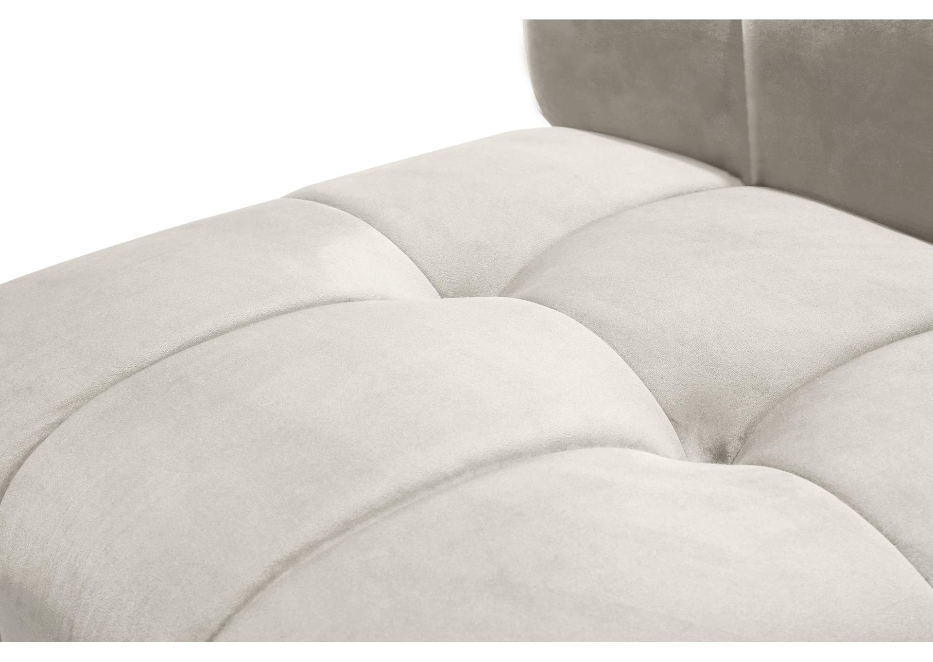 Limitless Cream Velvet 13 Piece Modular Sectional