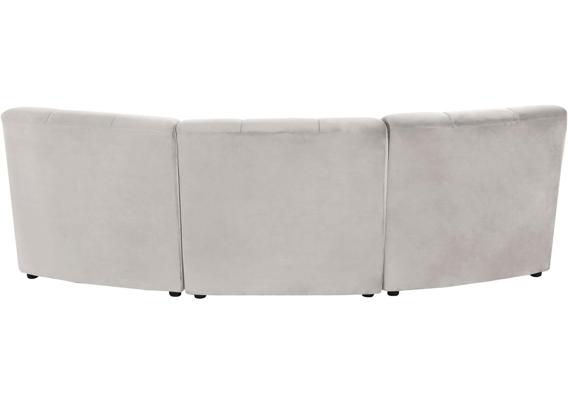 Limitless Cream Velvet 3 Piece Modular Sectional