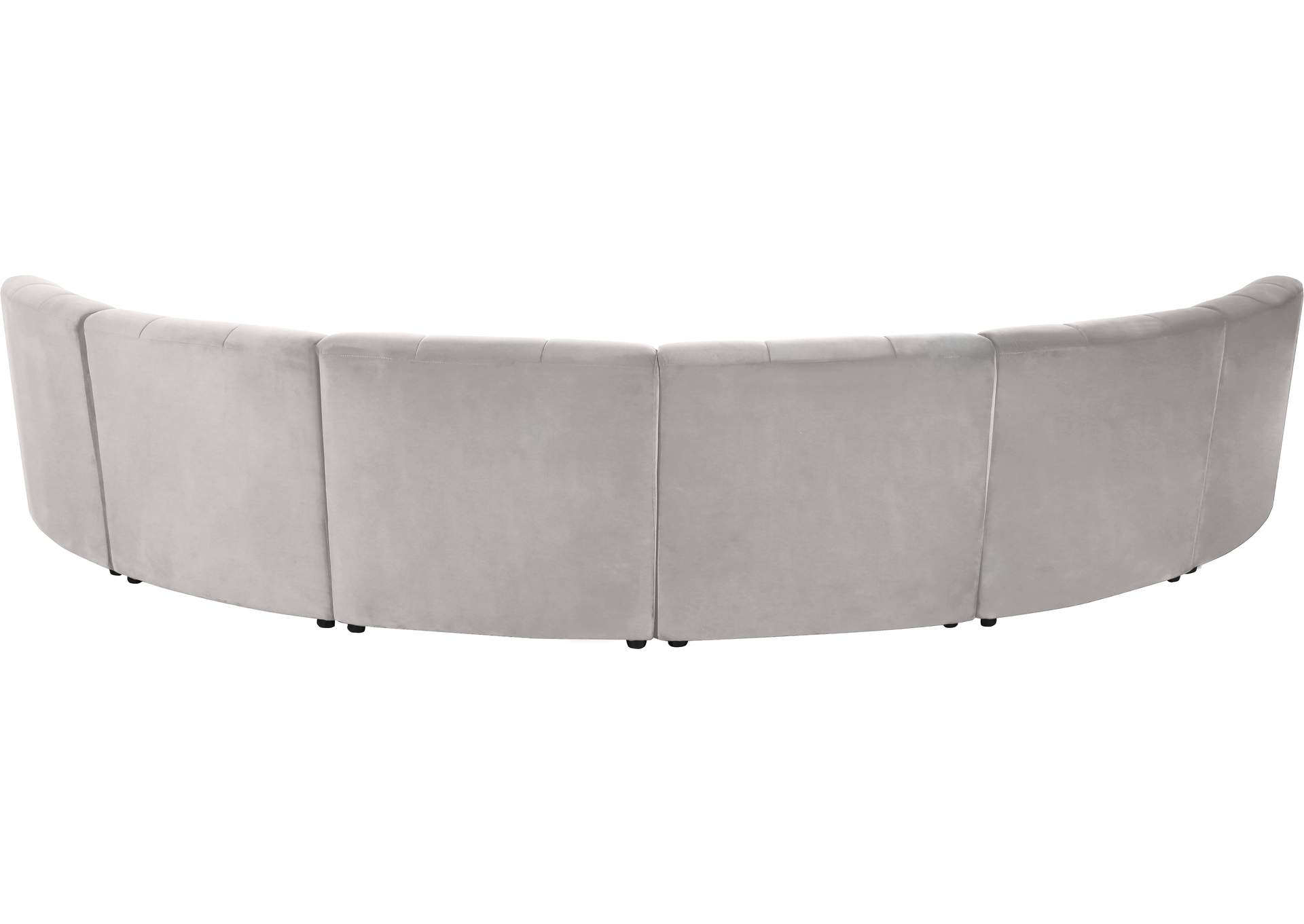Limitless Cream Velvet 6 Piece . Modular Sectional image 5