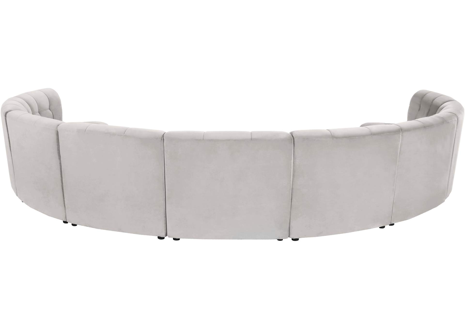 Limitless Cream Velvet 9 Piece Modular Sectional