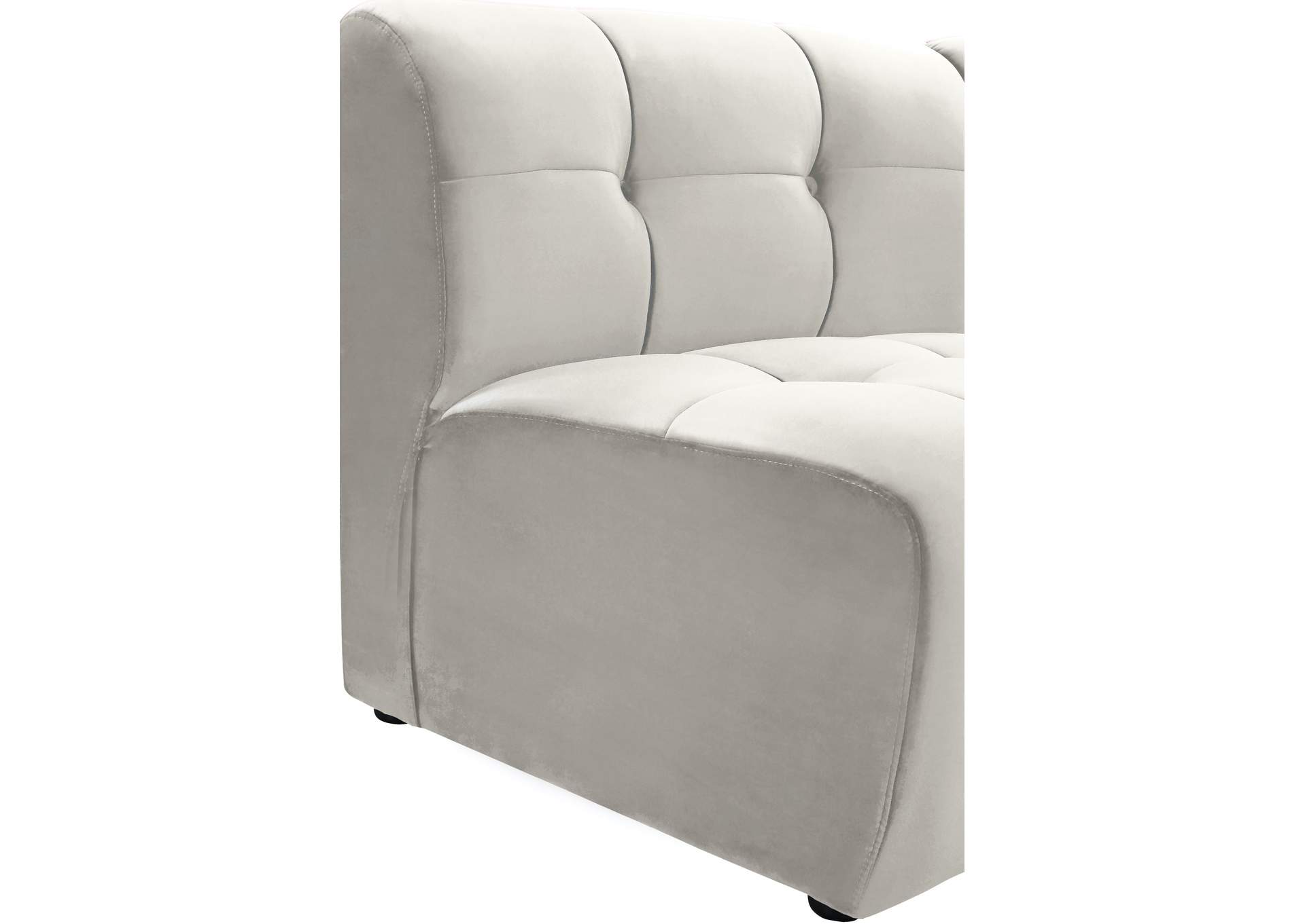 Limitless Cream Velvet Modular Chair