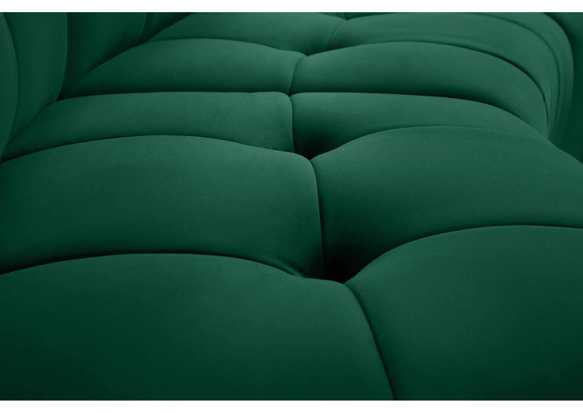 Limitless Green Velvet 13 Piece Modular Sectional