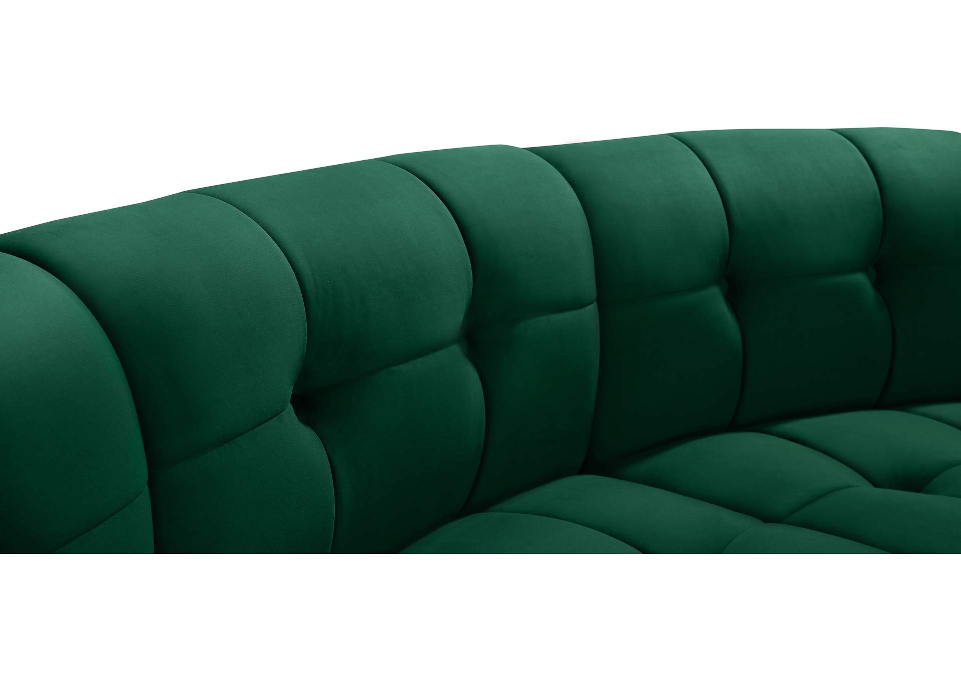 Limitless Green Velvet 15 Piece Modular Sectional