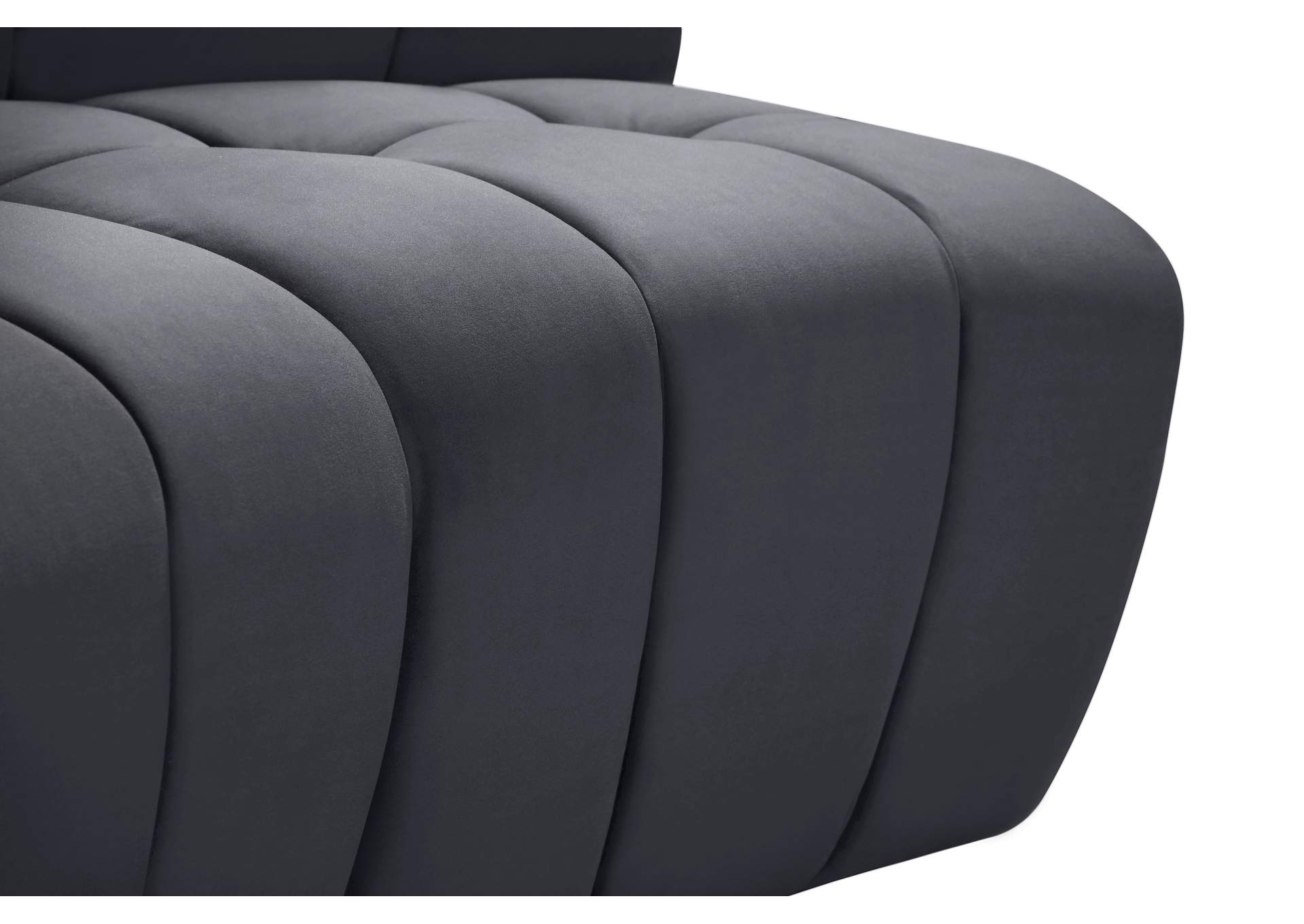Limitless Grey Velvet 15 Piece Modular Sectional