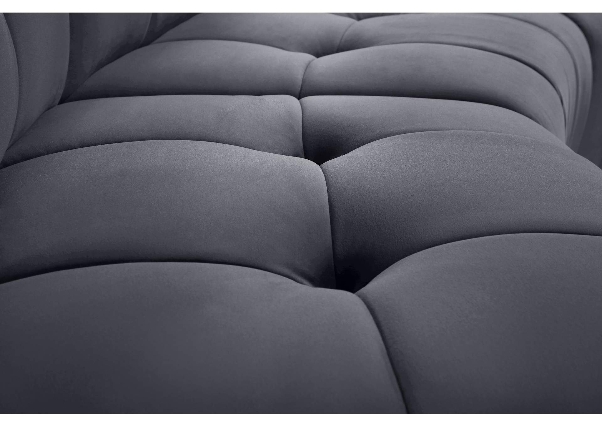 Limitless Grey Velvet Modular Chair