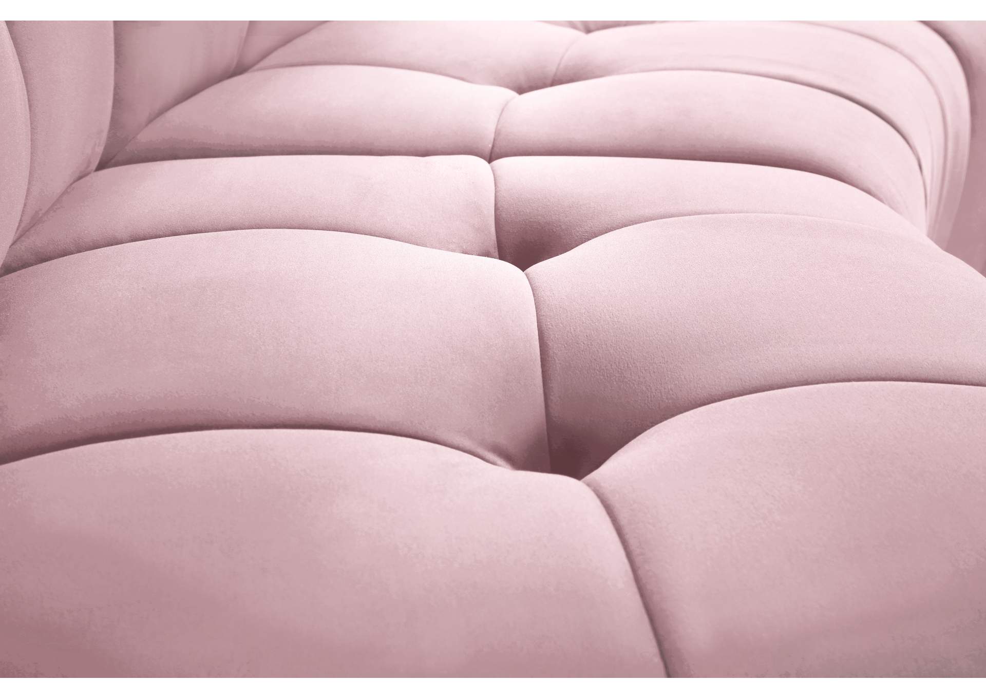 Limitless Pink Velvet 15 Piece Modular Sectional