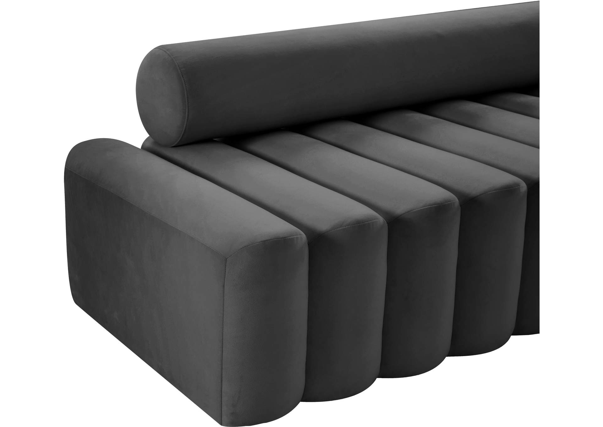 Melody Grey Velvet Sofa