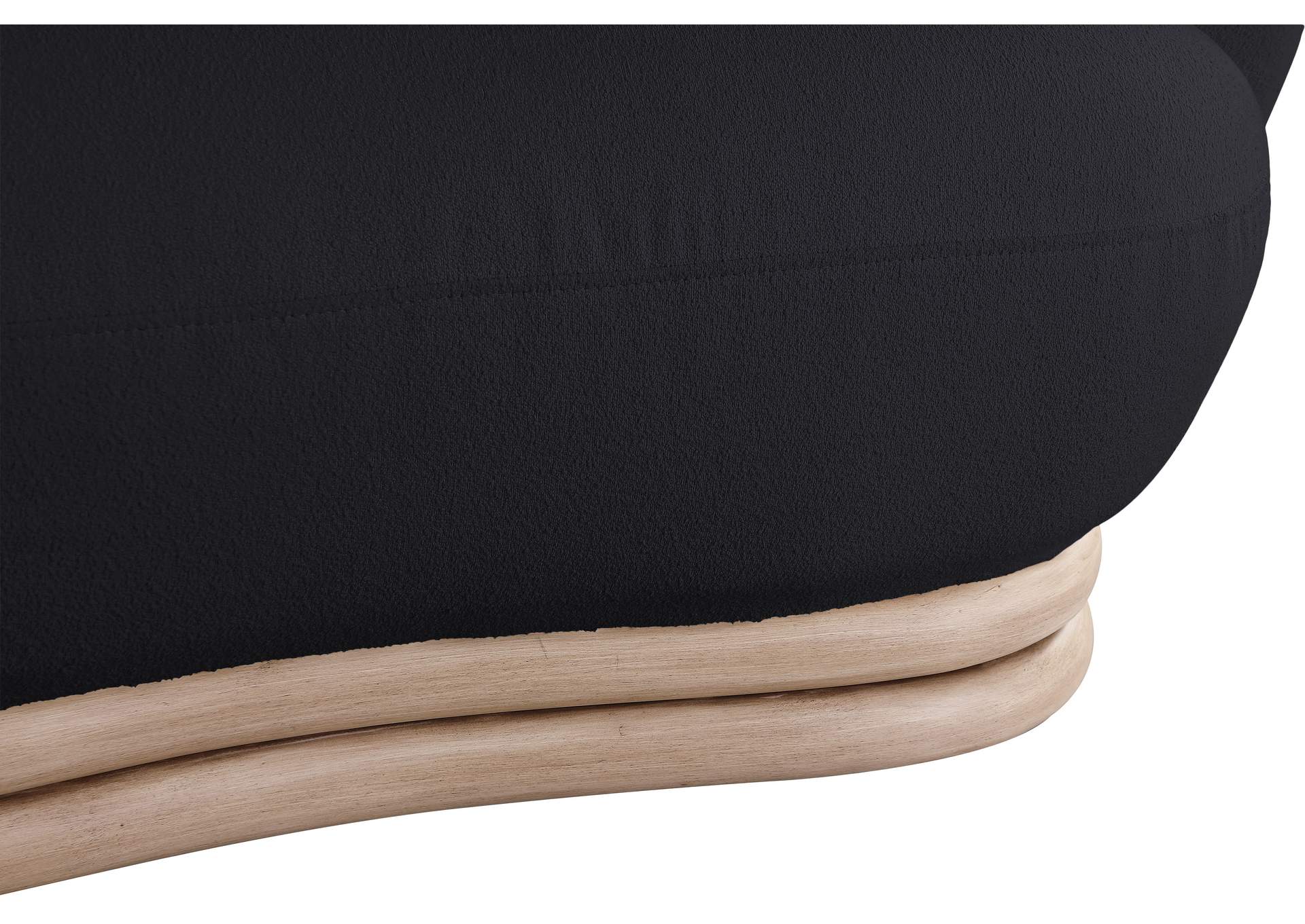Kipton Black Boucle Fabric Sofa