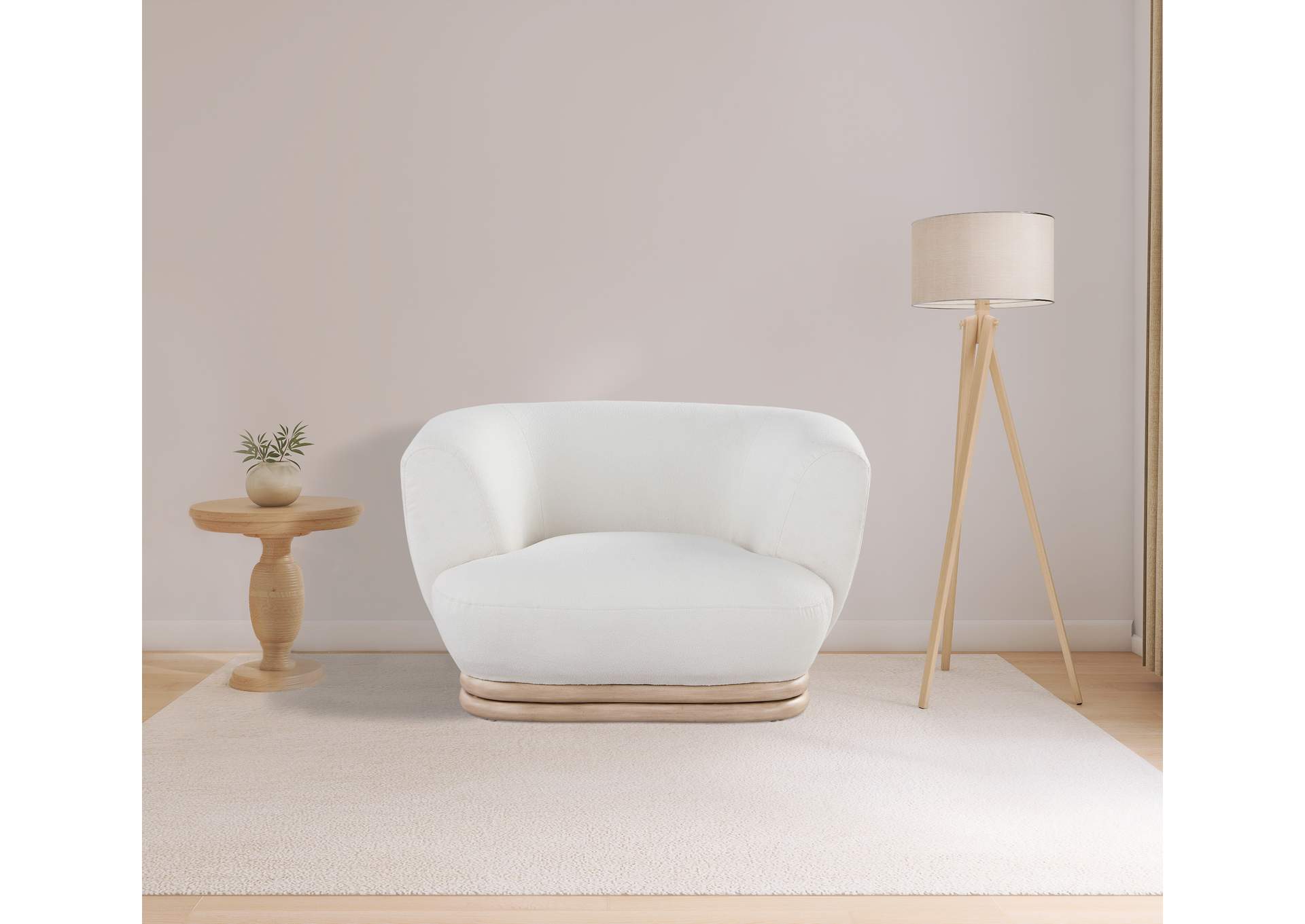 Kipton Cream Boucle Fabric Chair