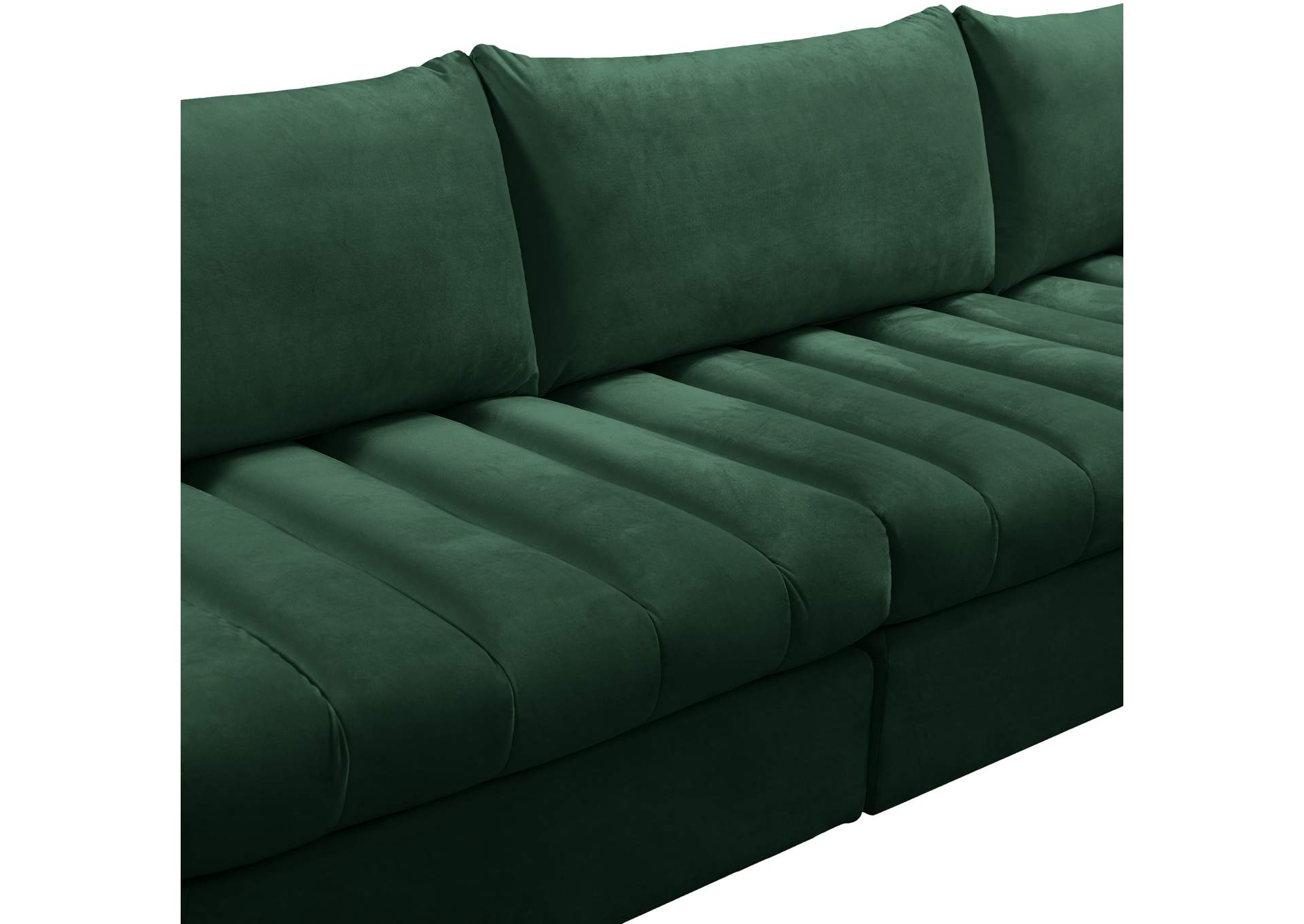 Jacob Green Velvet Modular Sectional