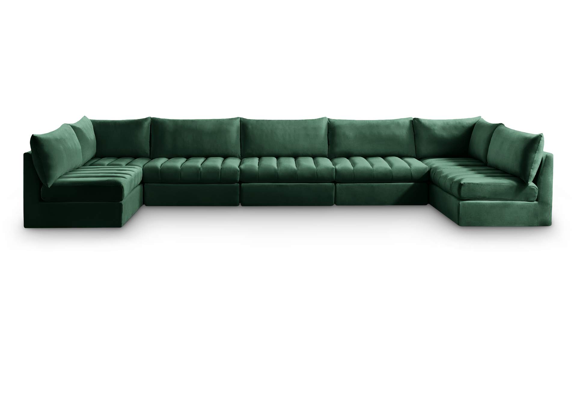 Jacob Green Velvet Modular Sectional