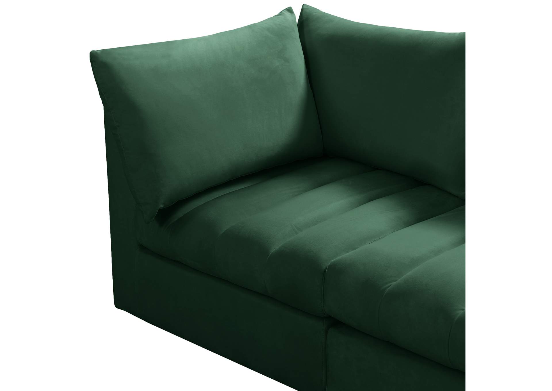 Jacob Green Velvet Modular Sectional