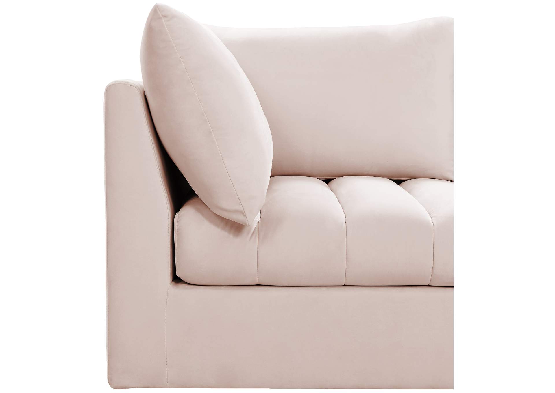 Jacob Pink Velvet Modular Sectional