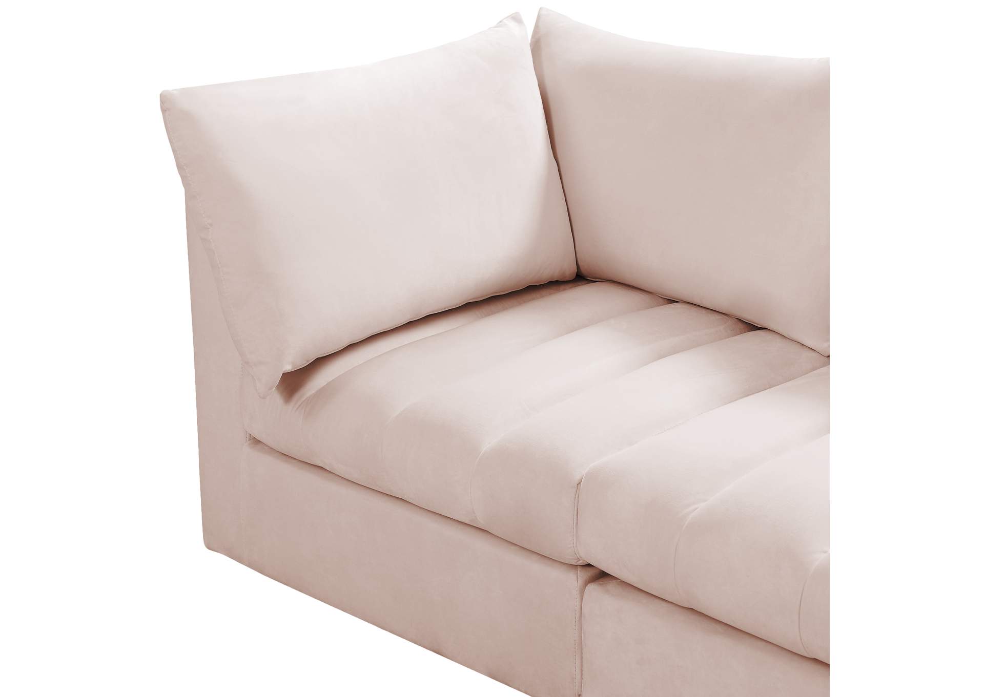 Jacob Pink Velvet Modular Sectional