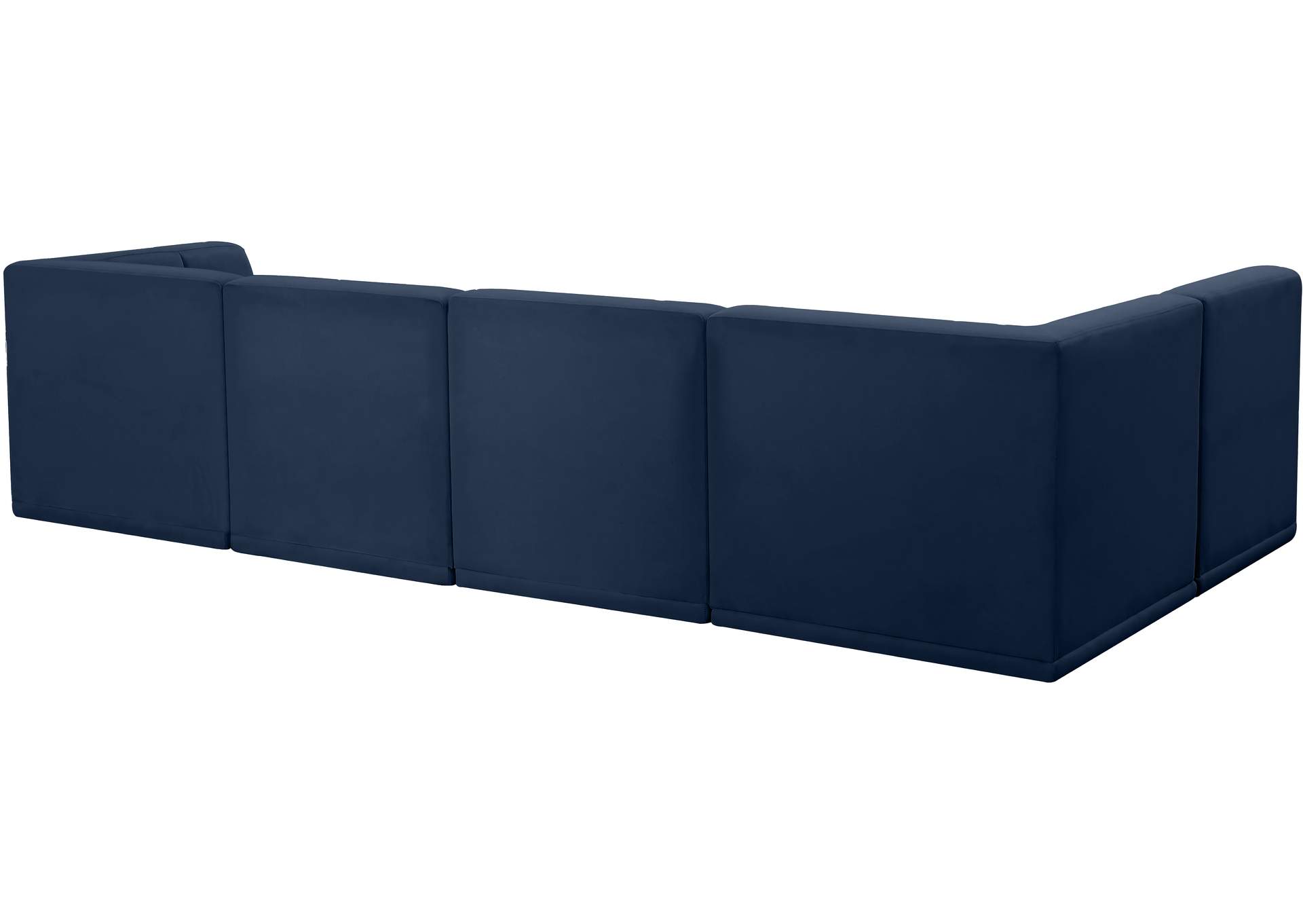 Relax Navy Velvet Modular Sectional