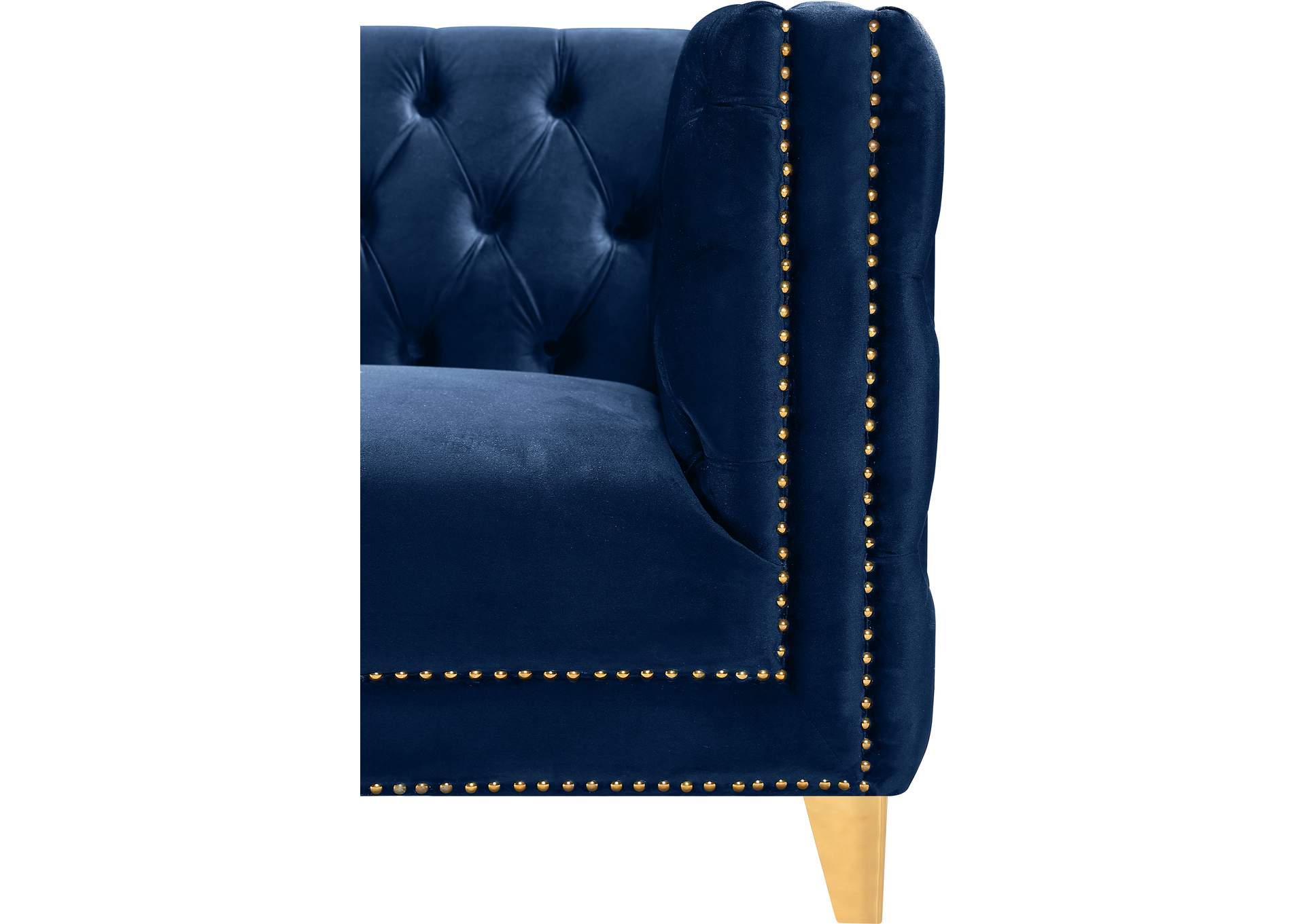 Michelle Navy Velvet Sofa