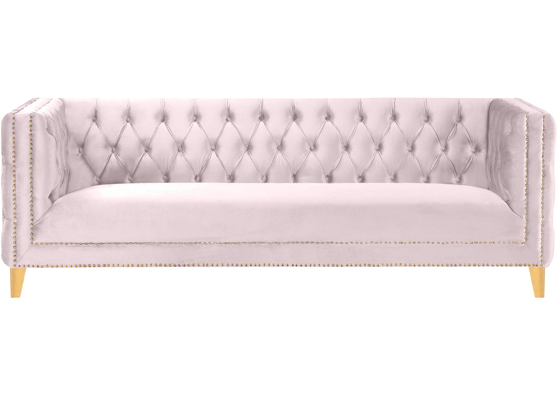 Michelle Pink Velvet Sofa