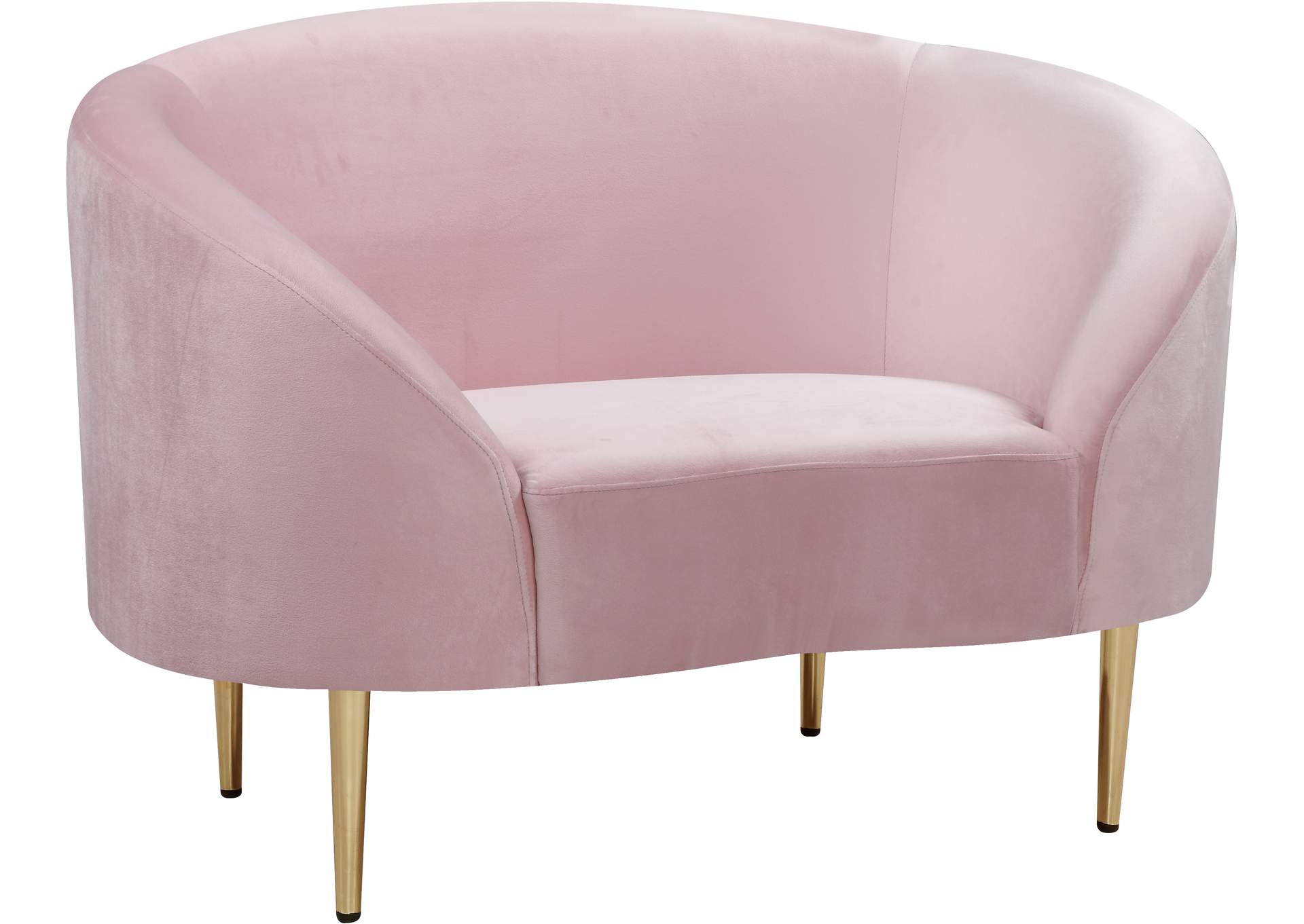 Ritz Pink Velvet Chair
