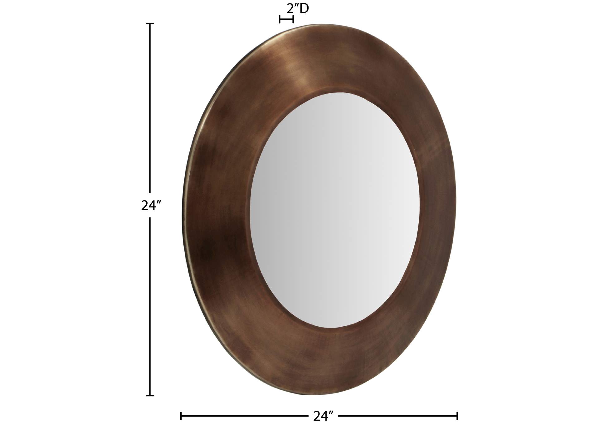 Sphere Brown Iron Mirror image 8