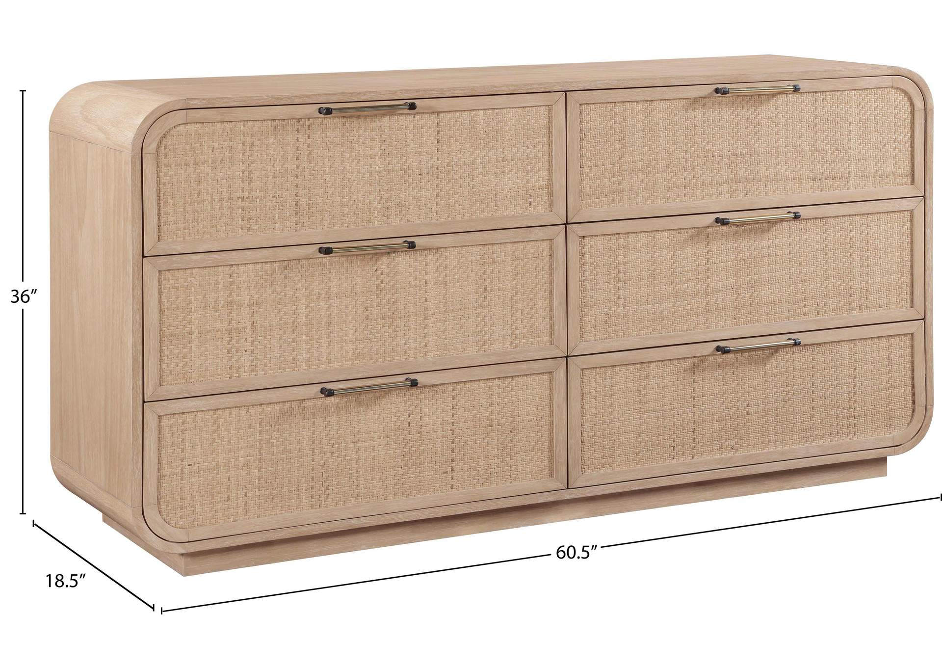 Windsor Natural Solid Wood Dresser image 13