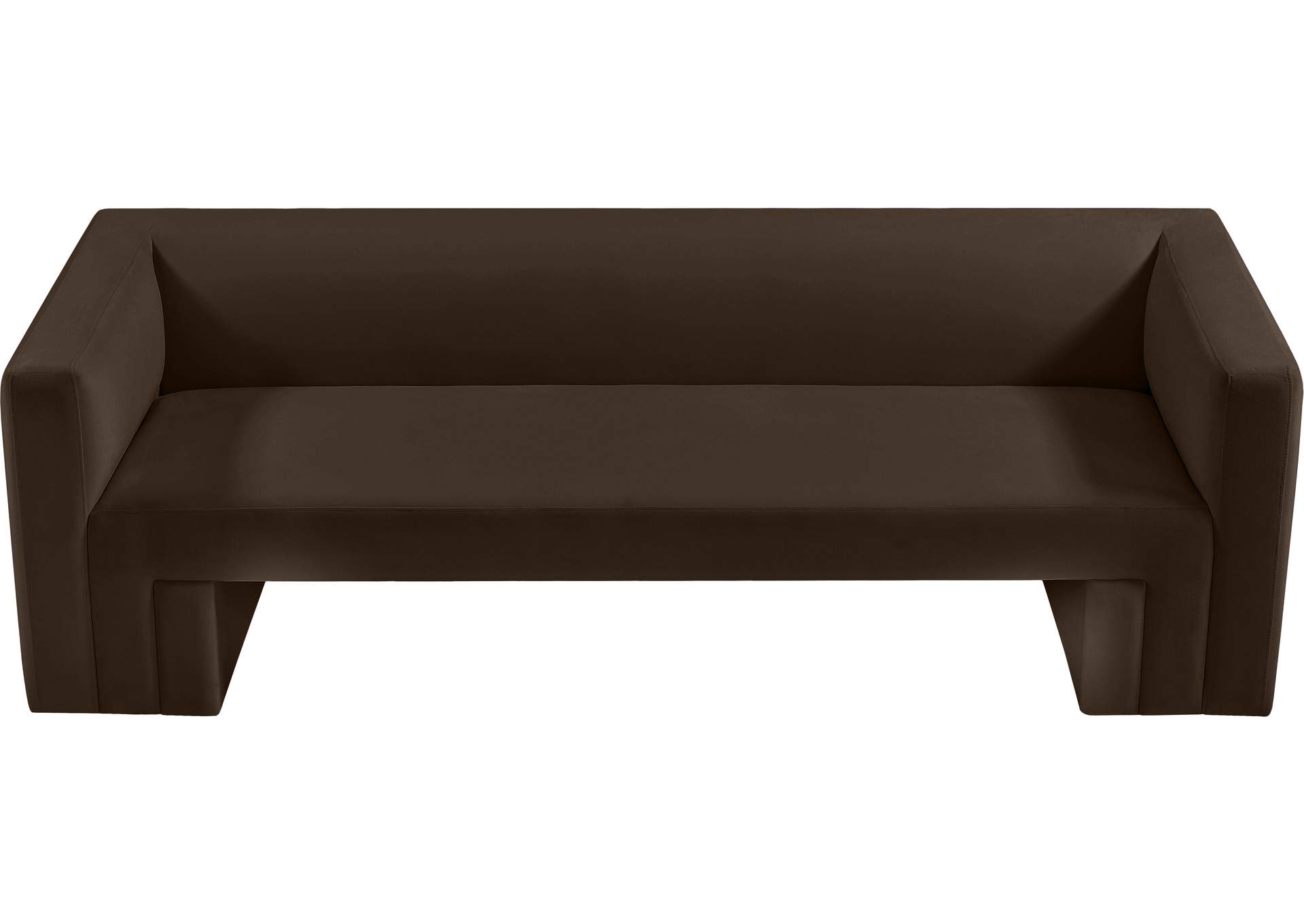Henson Brown Velvet Sofa