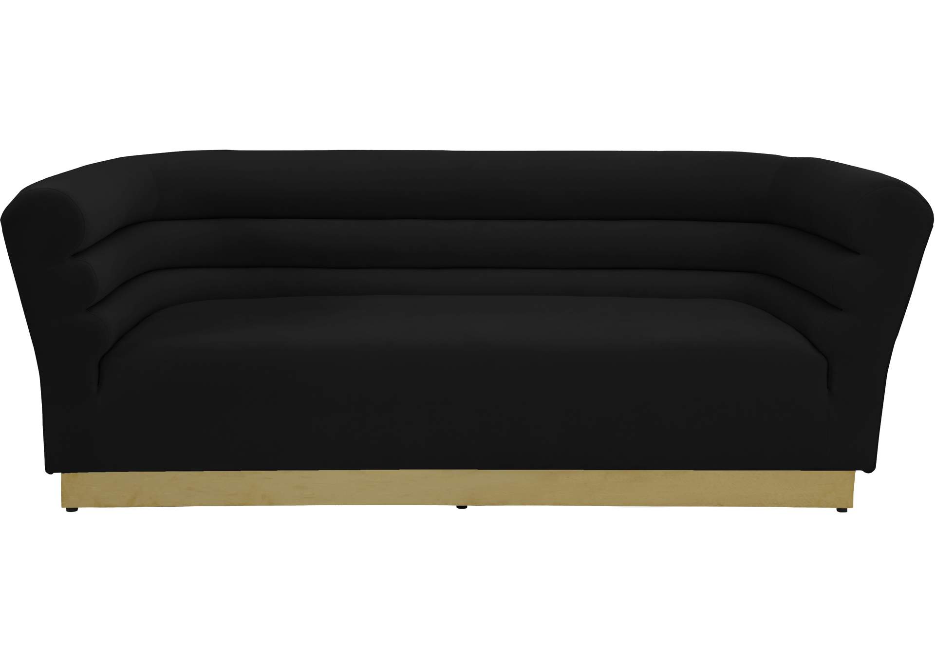 Bellini Black Velvet Sofa