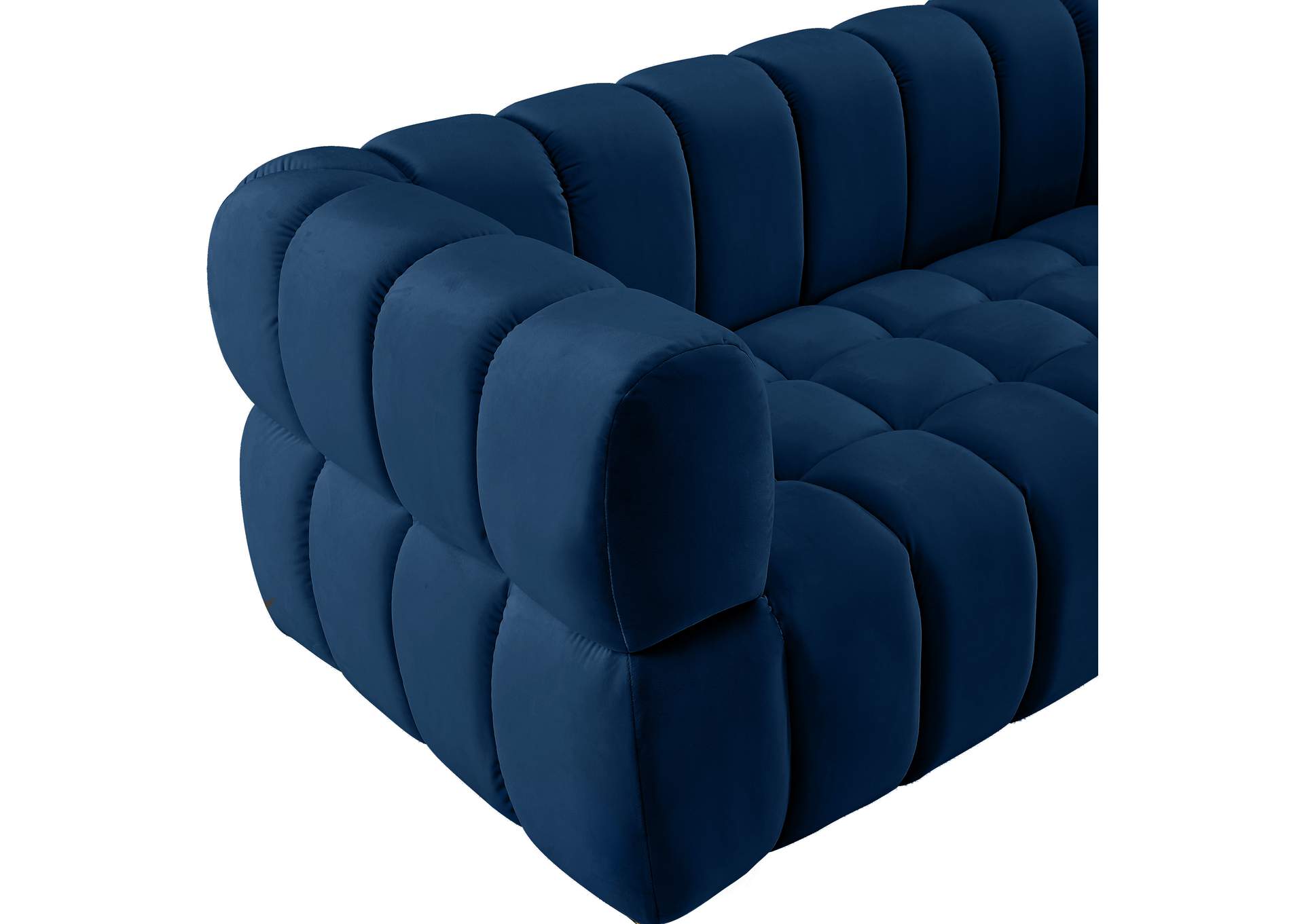 Gwen Navy Velvet Sofa