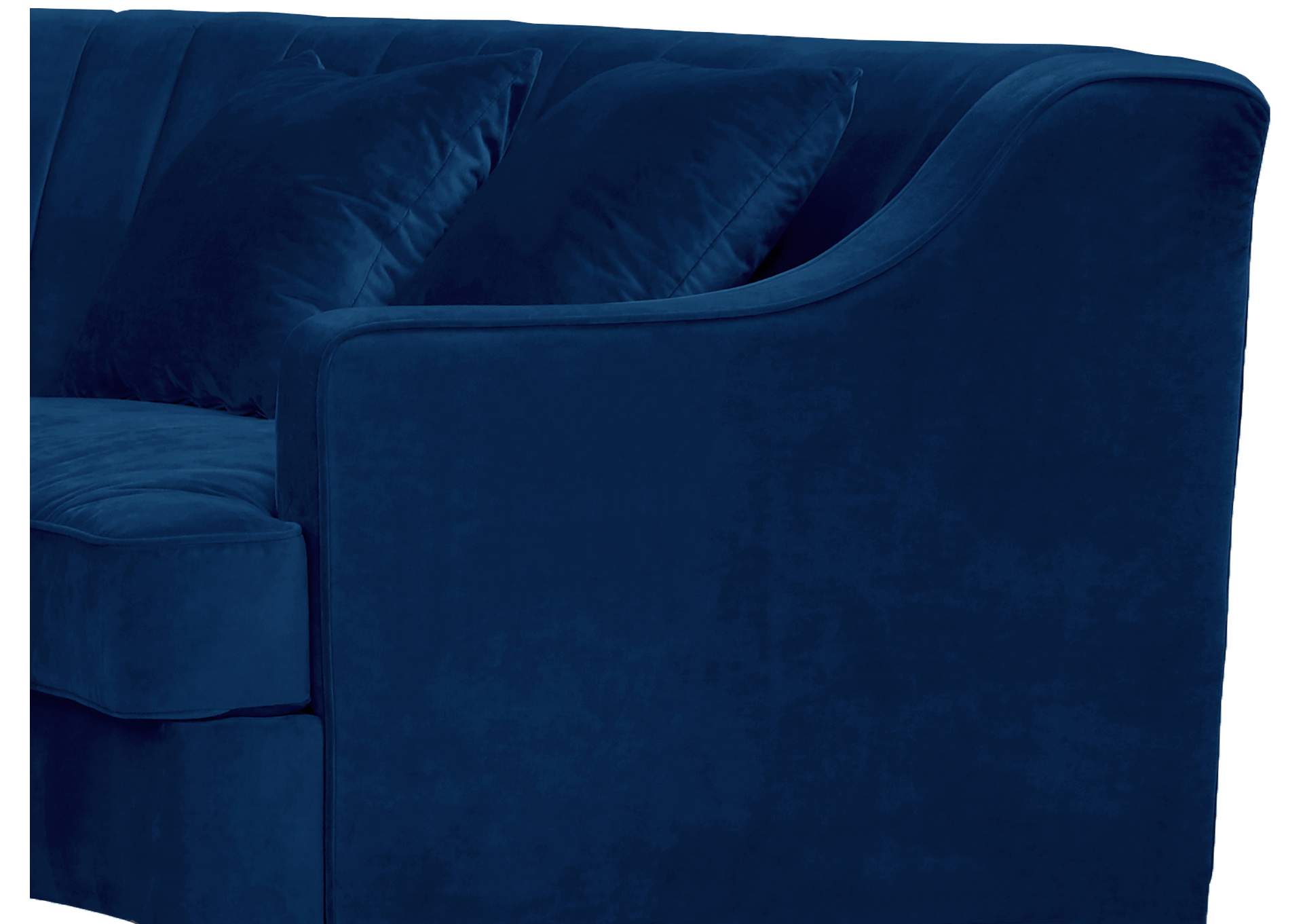 Jackson Navy Velvet 2 Piece Sectional