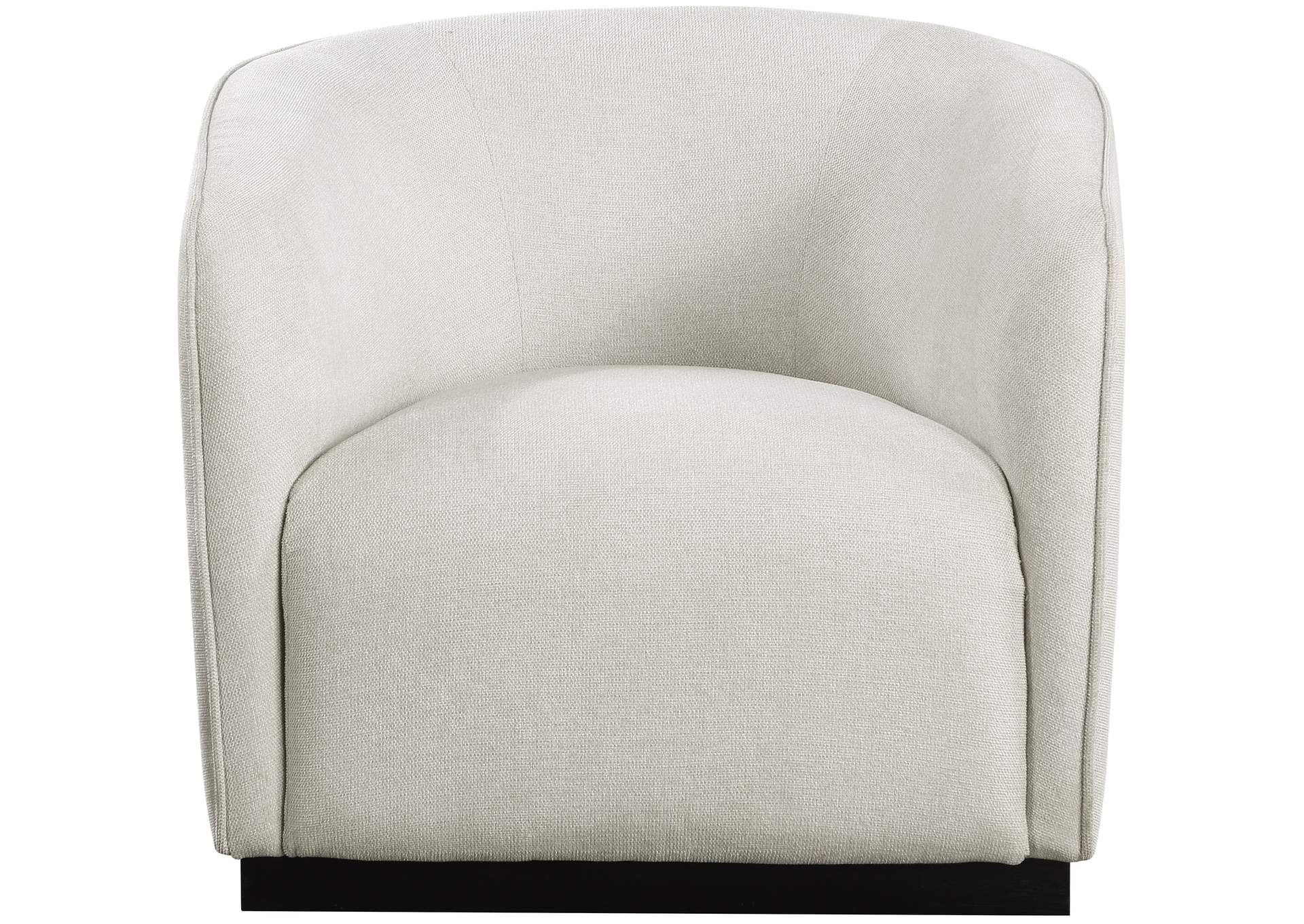 Mylah Beige Polyester Fabric Chair