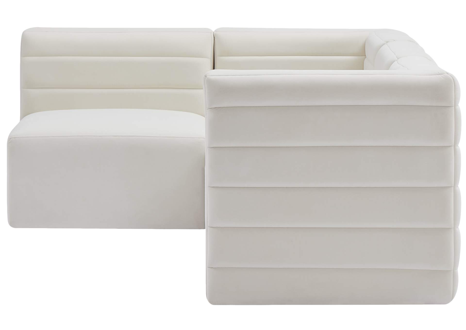 Quincy Cream Velvet Modular Sectional