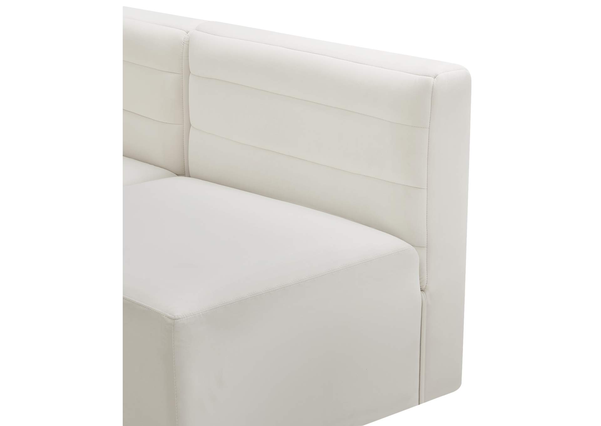 Quincy Cream Velvet Modular Sectional