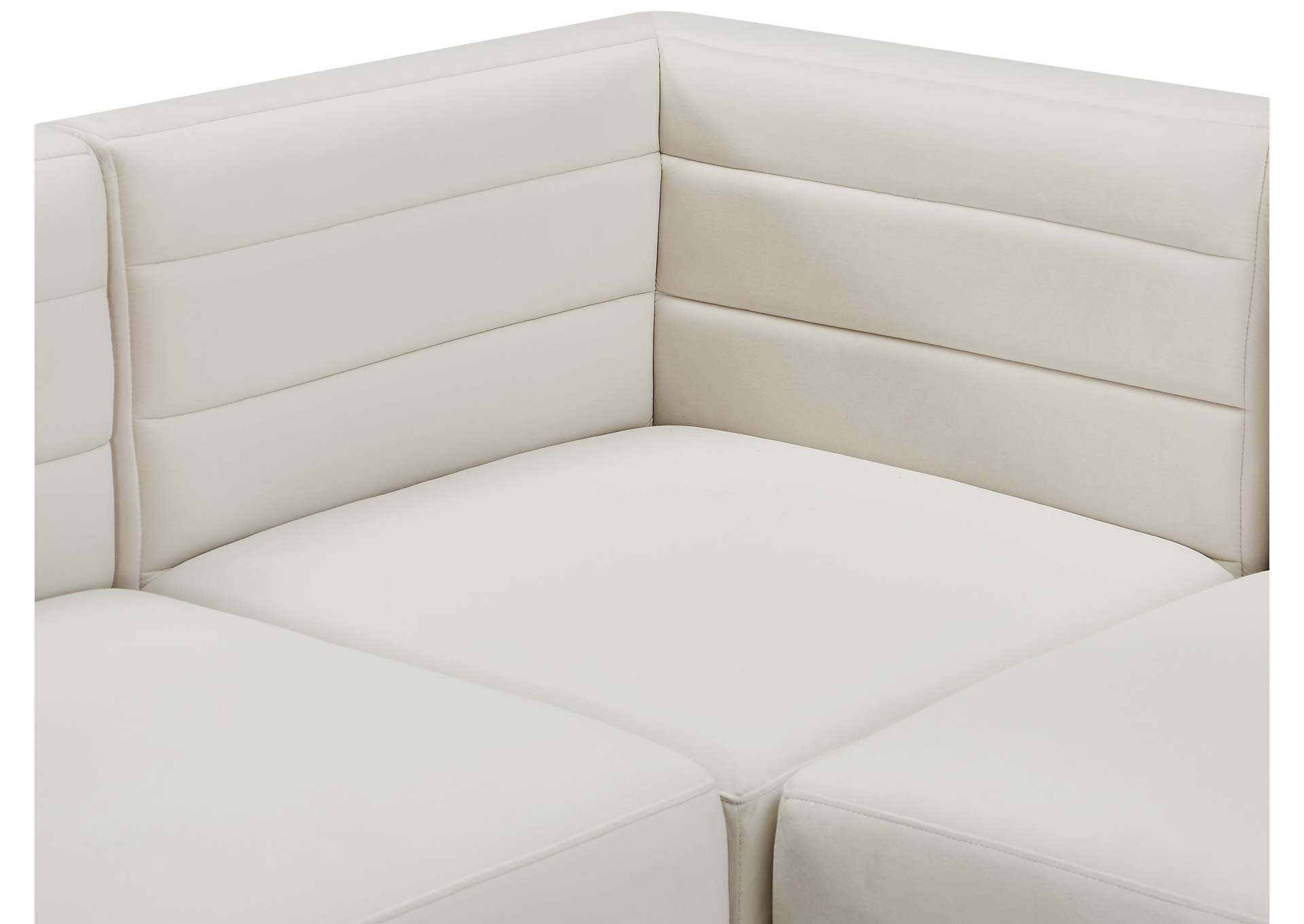 Quincy Cream Velvet Modular Sectional
