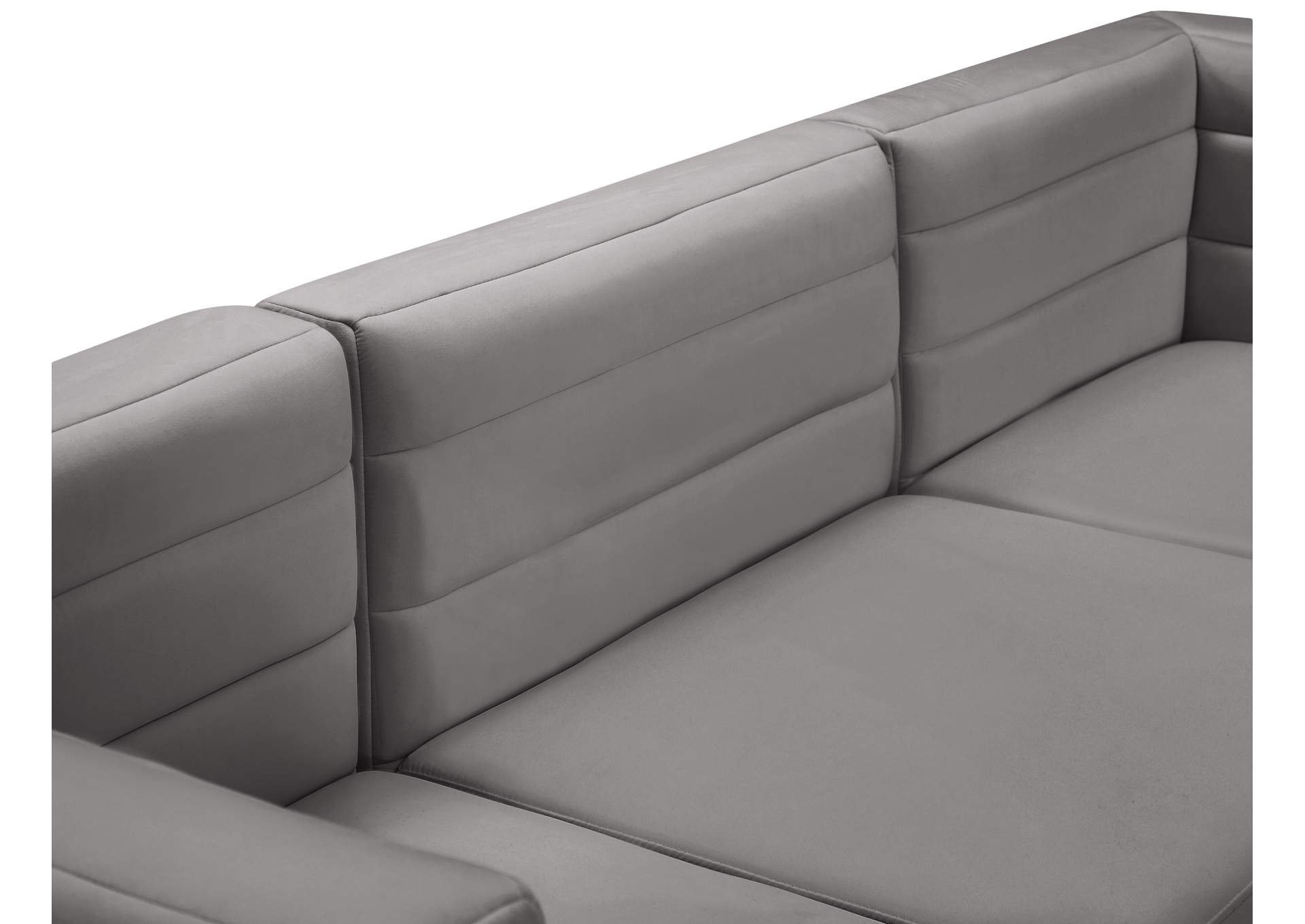 Quincy Grey Velvet Modular Sofa