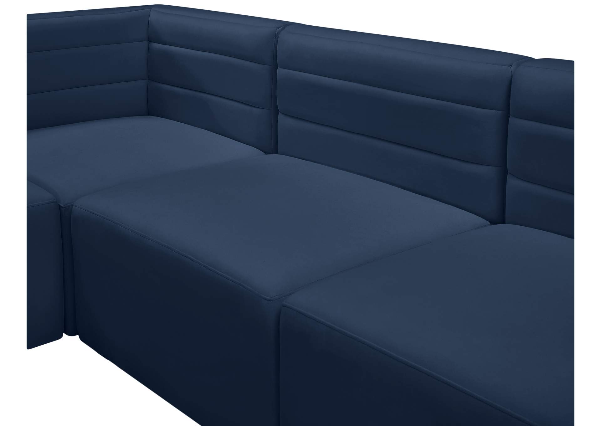 Quincy Navy Velvet Modular Sectional