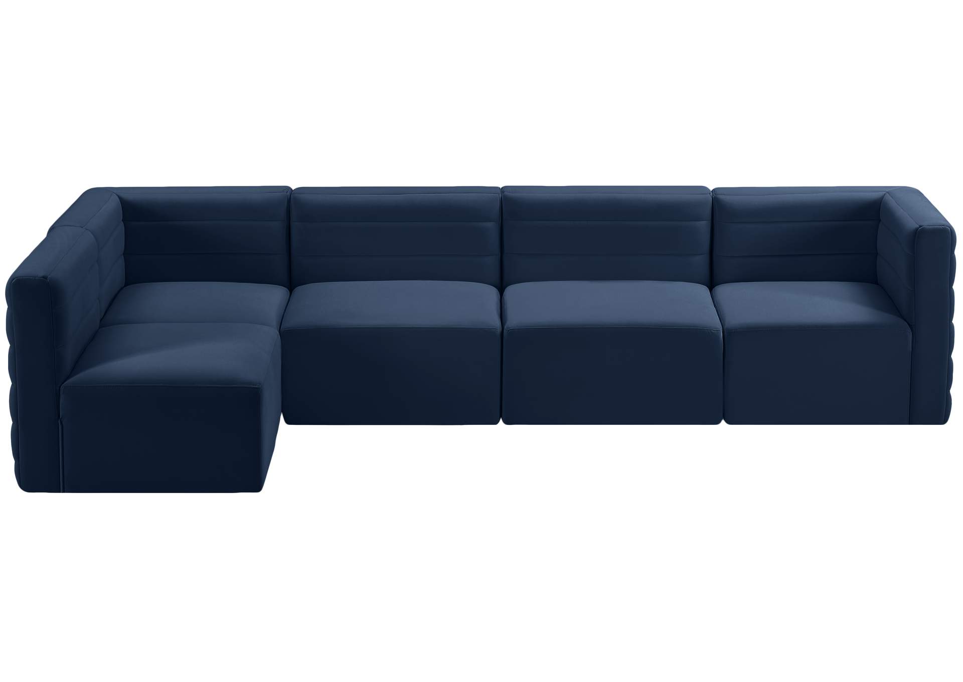 Quincy Navy Velvet Modular Sectional