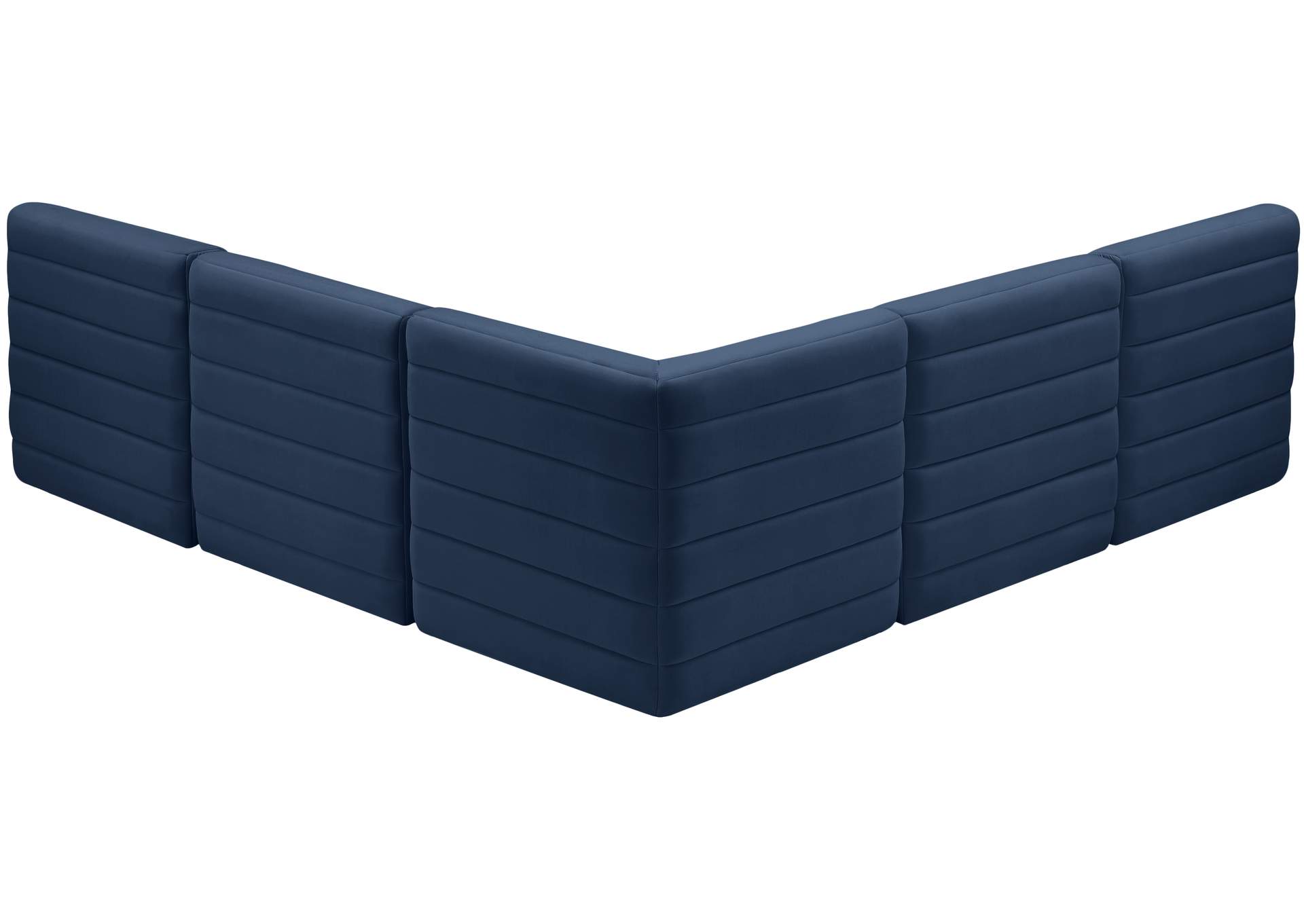 Quincy Navy Velvet Modular Sectional