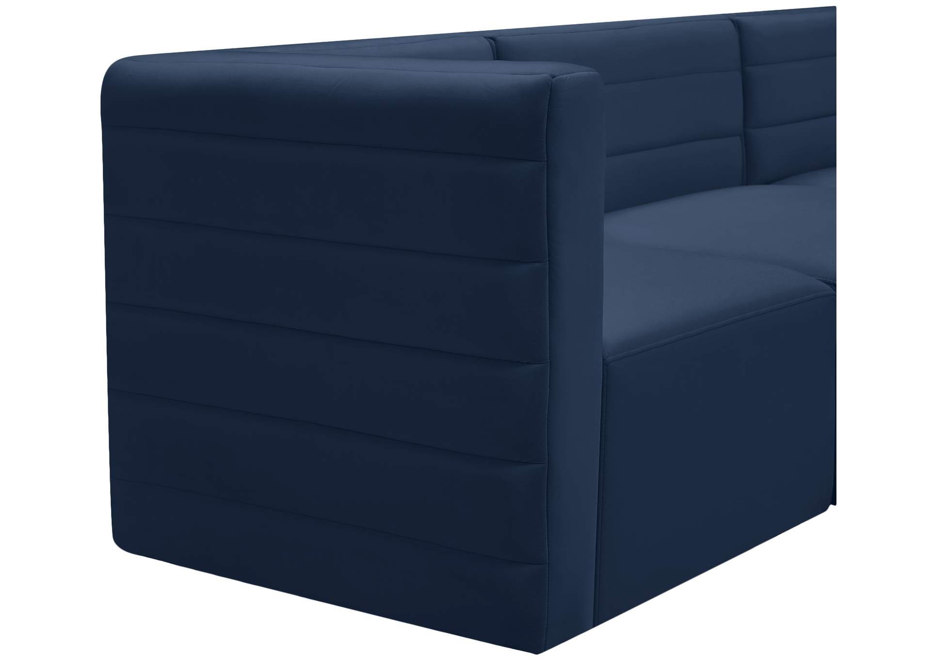 Quincy Navy Velvet Modular Sectional
