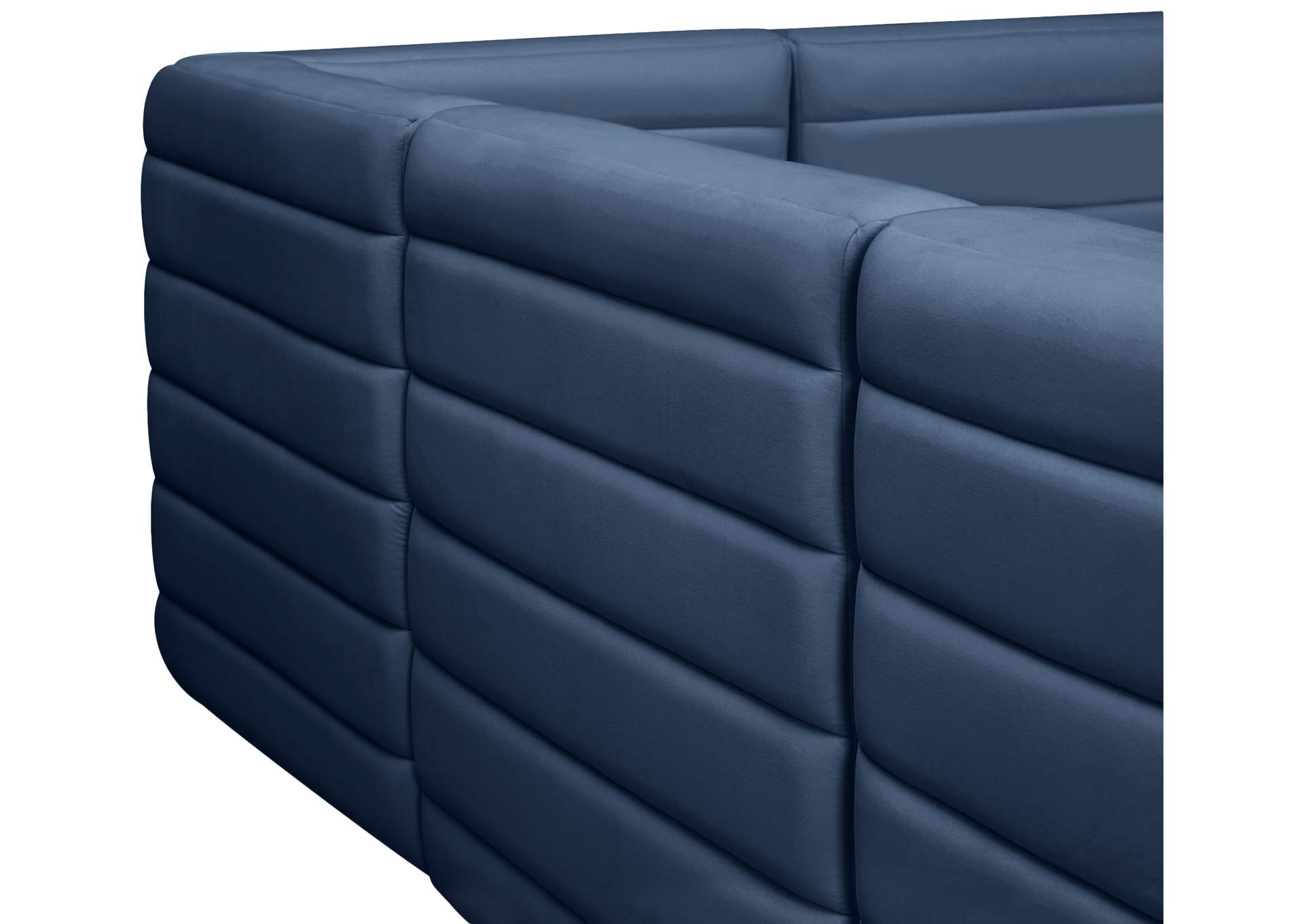 Quincy Navy Velvet Modular Sectional