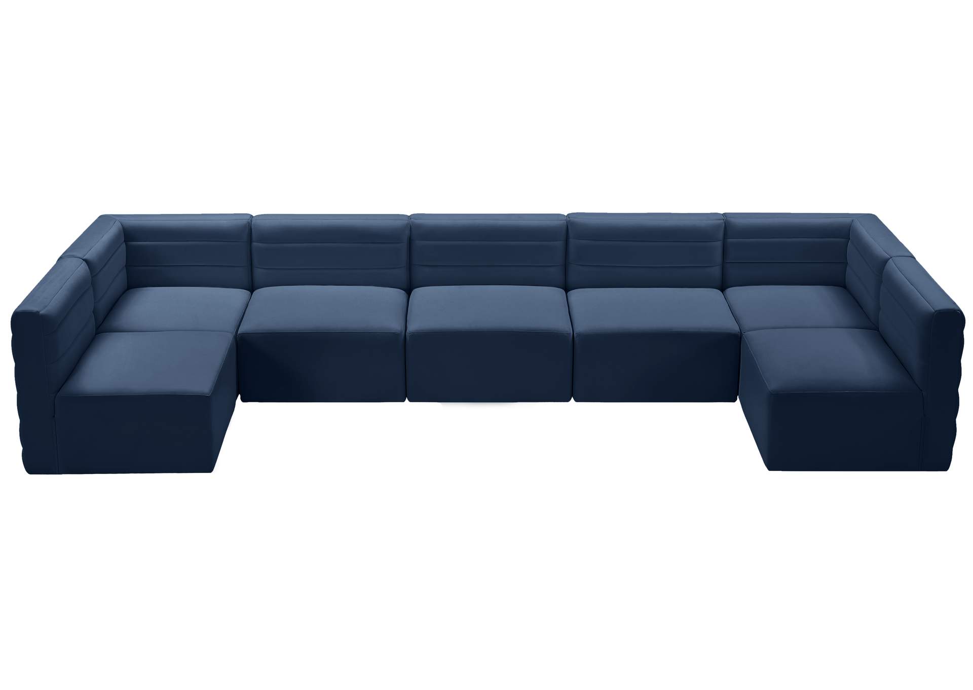 Quincy Navy Velvet Modular Sectional