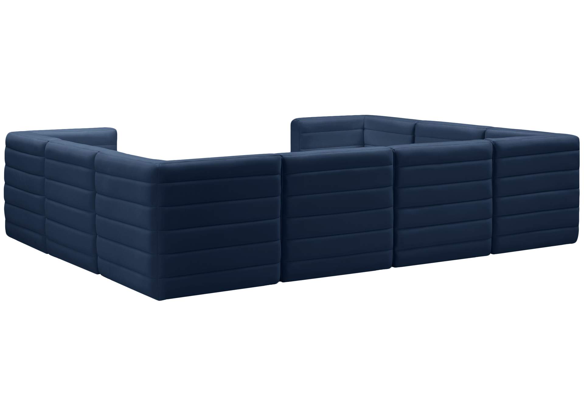 Quincy Navy Velvet Modular Sectional