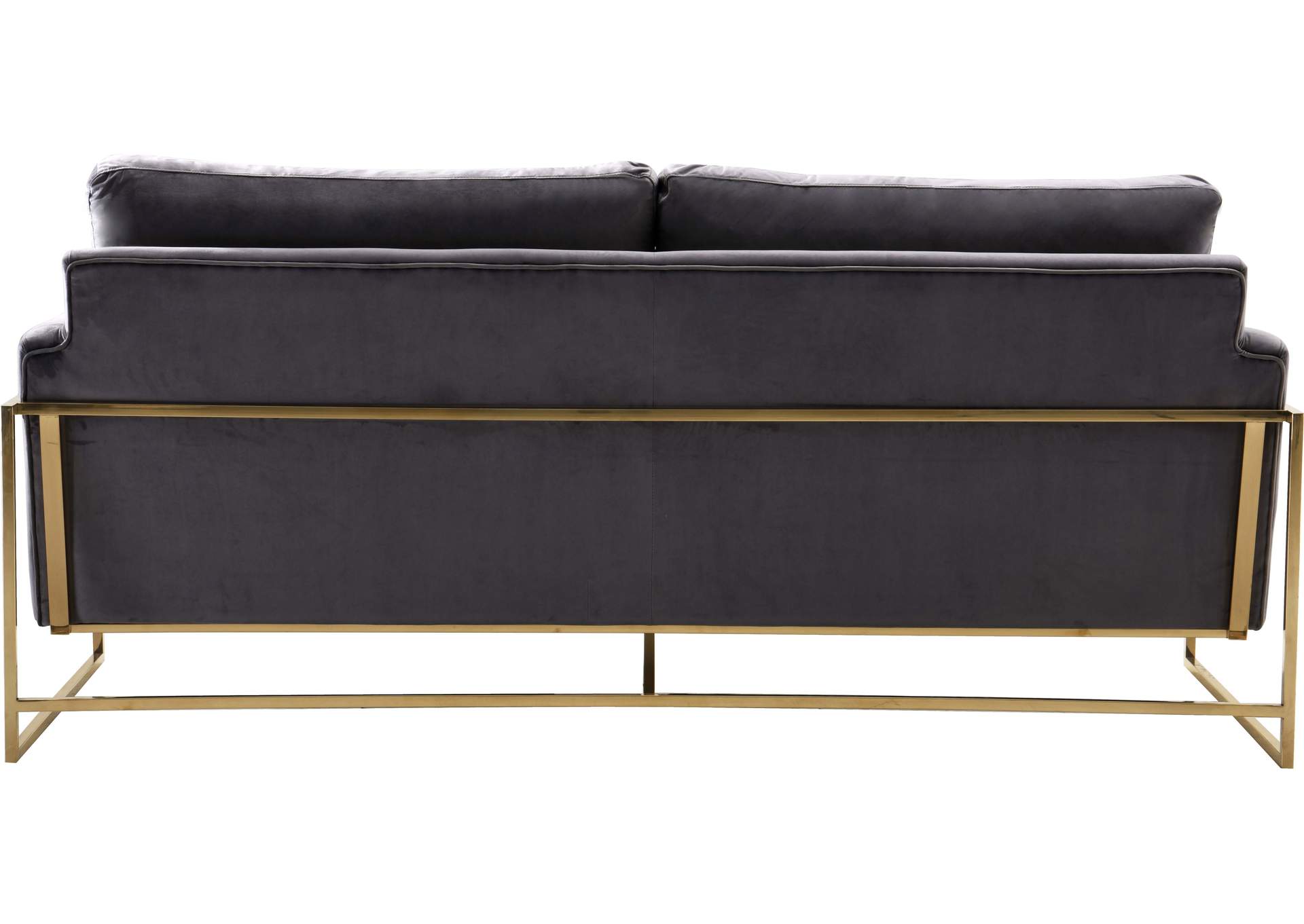 Mila Grey Velvet Sofa