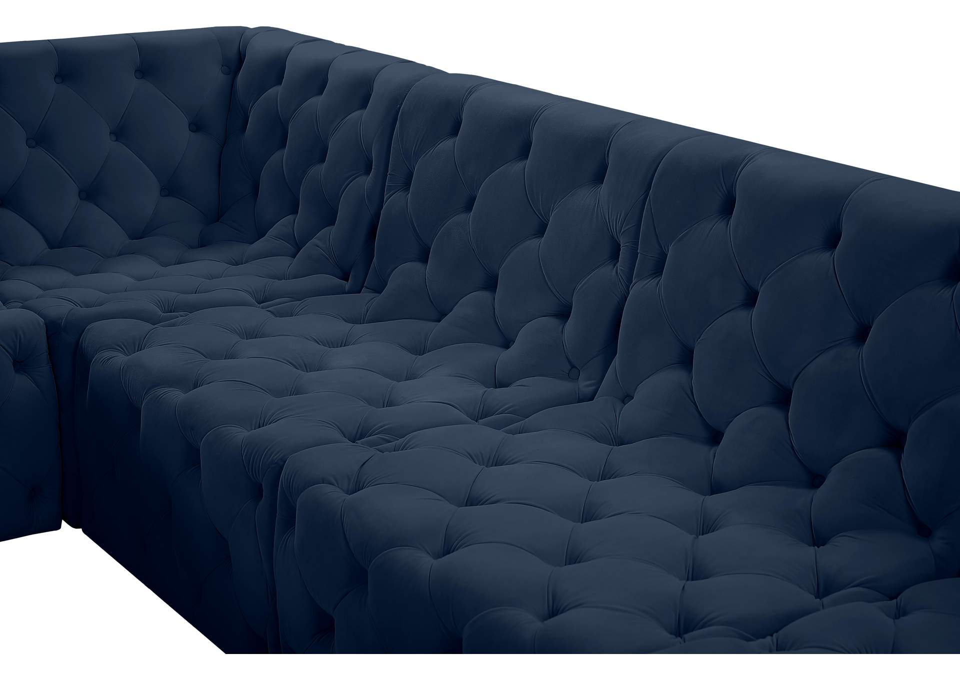 Tuft Navy Velvet Modular Sectional