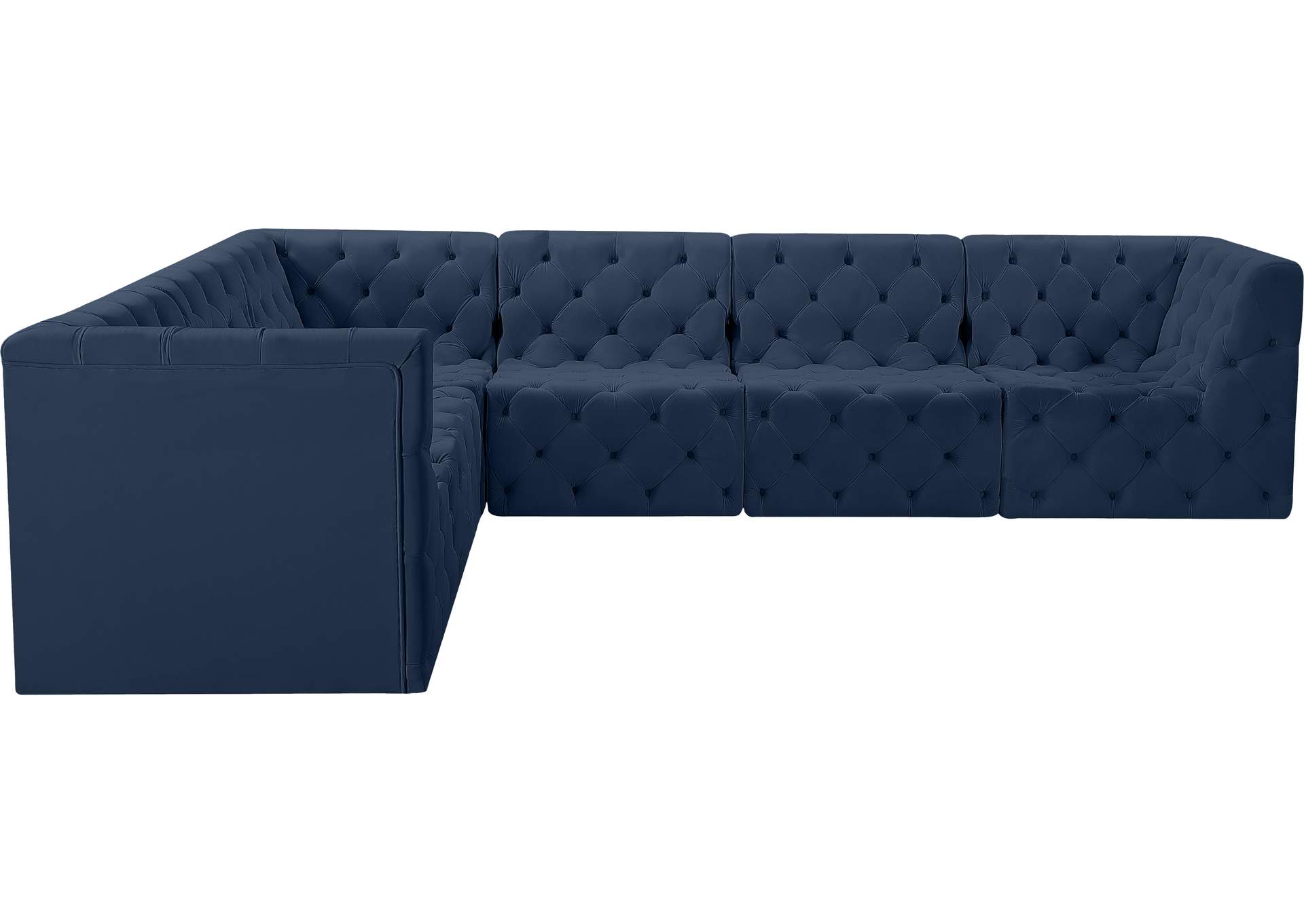 Tuft Navy Velvet Modular Sectional